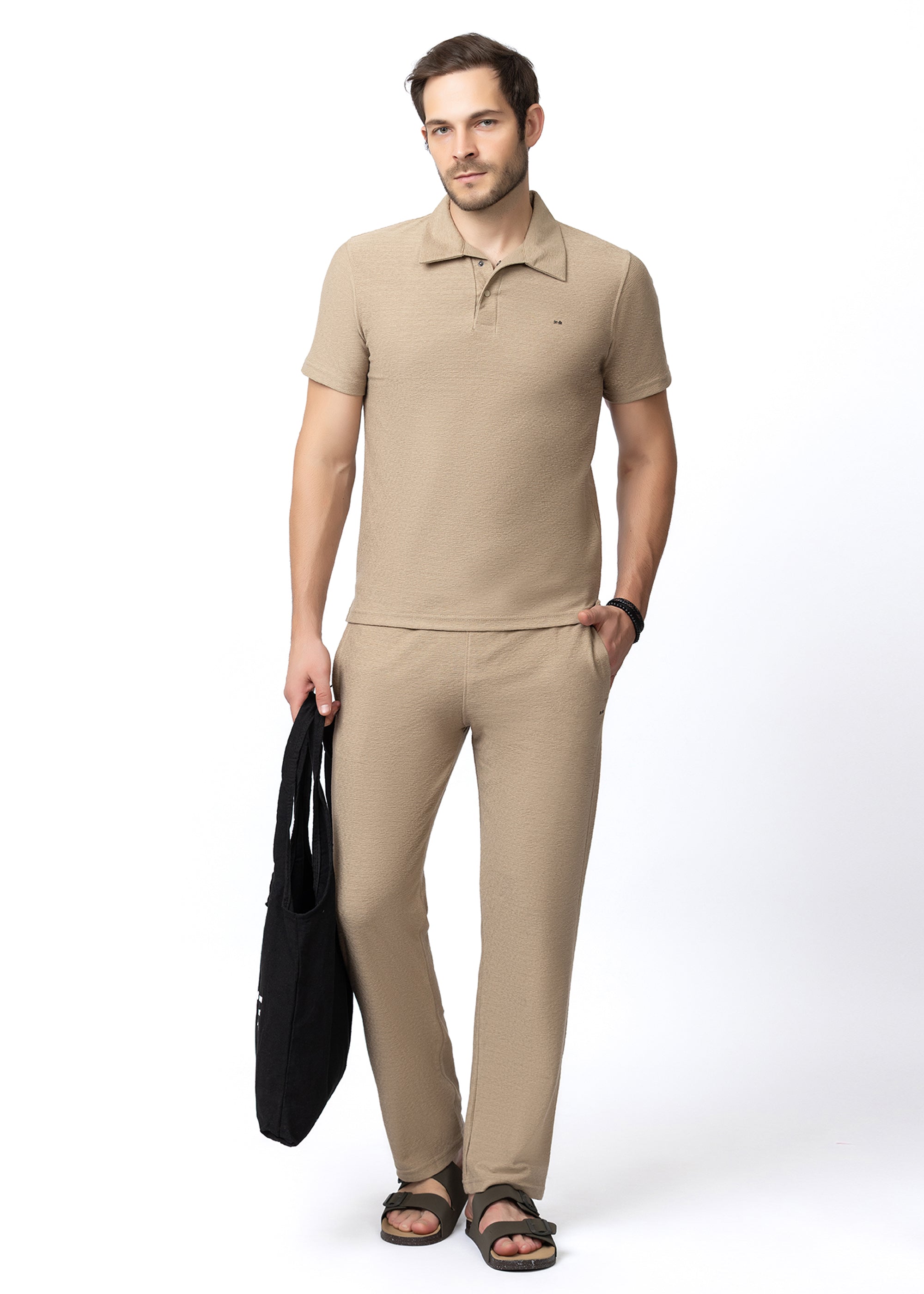 FAWN Textured Polo Co-ord Set