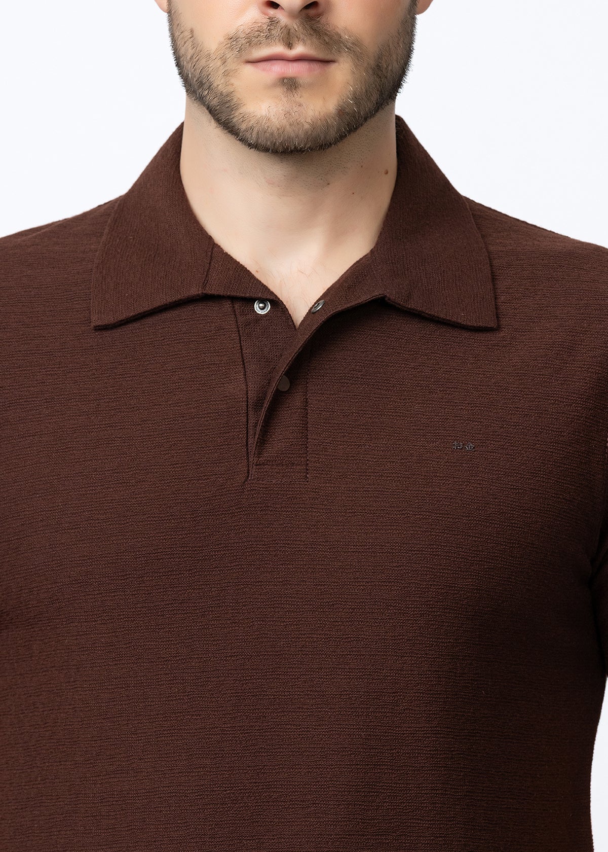COFFEE Textured Polo Co-ord Set