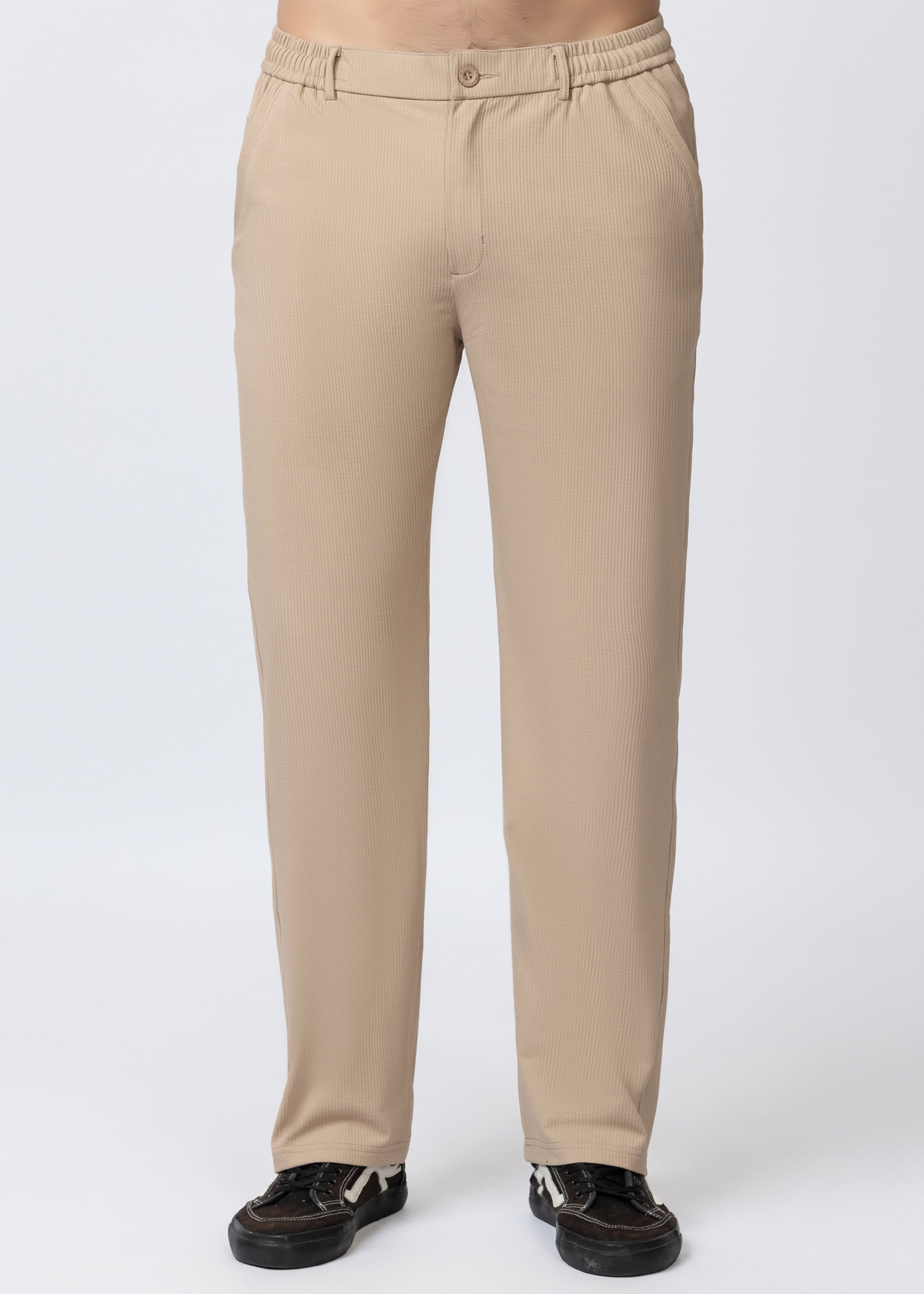 Fawn Textured Cuban Collar Co-Ord Set