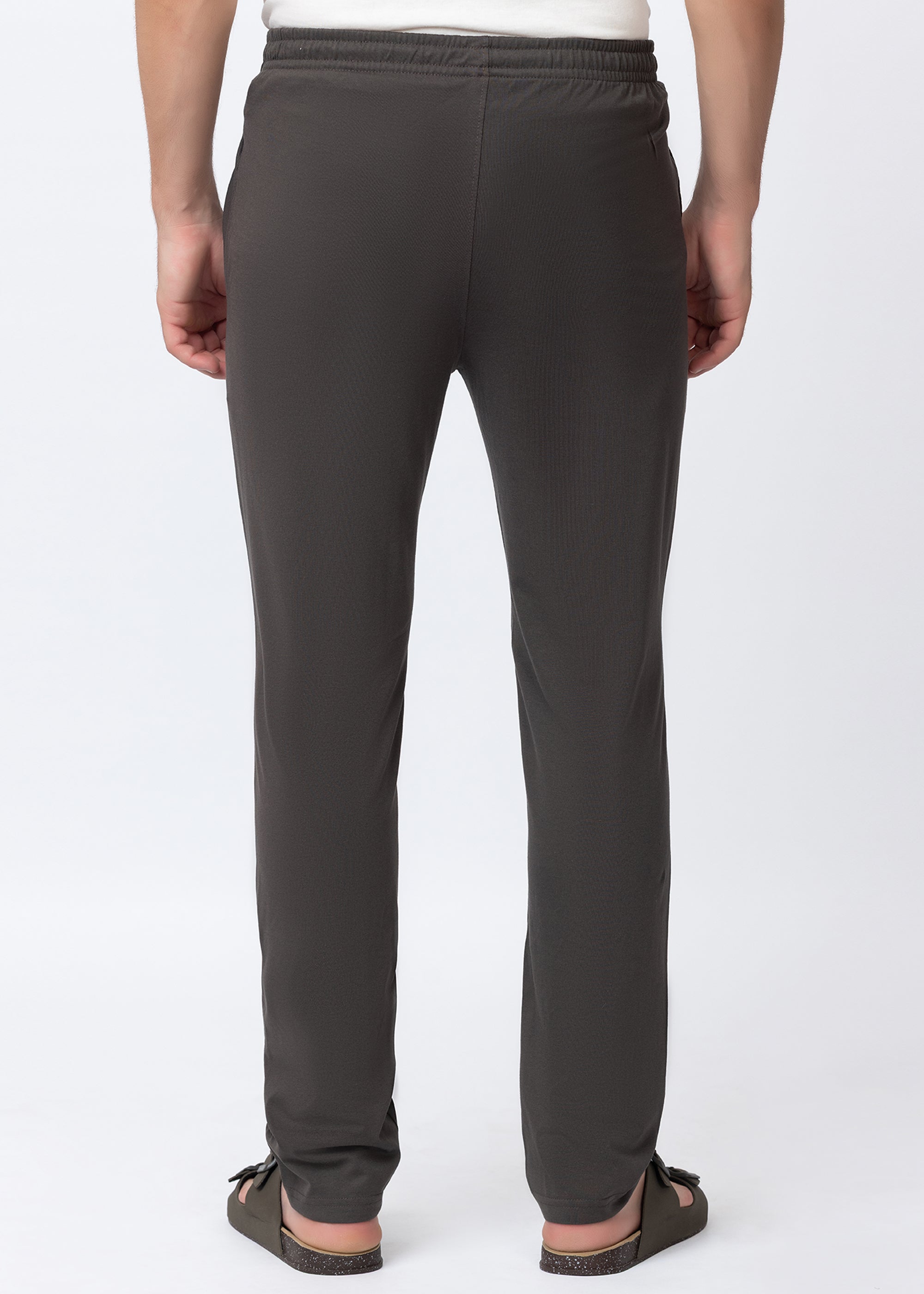 GREY COTTON BLENDED LOUNGE PANT
