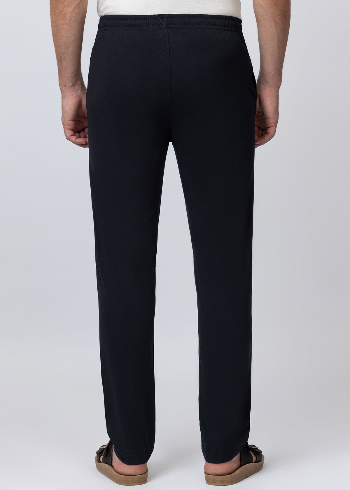 NAVY COTTON BLENDED LOUNGE PANT