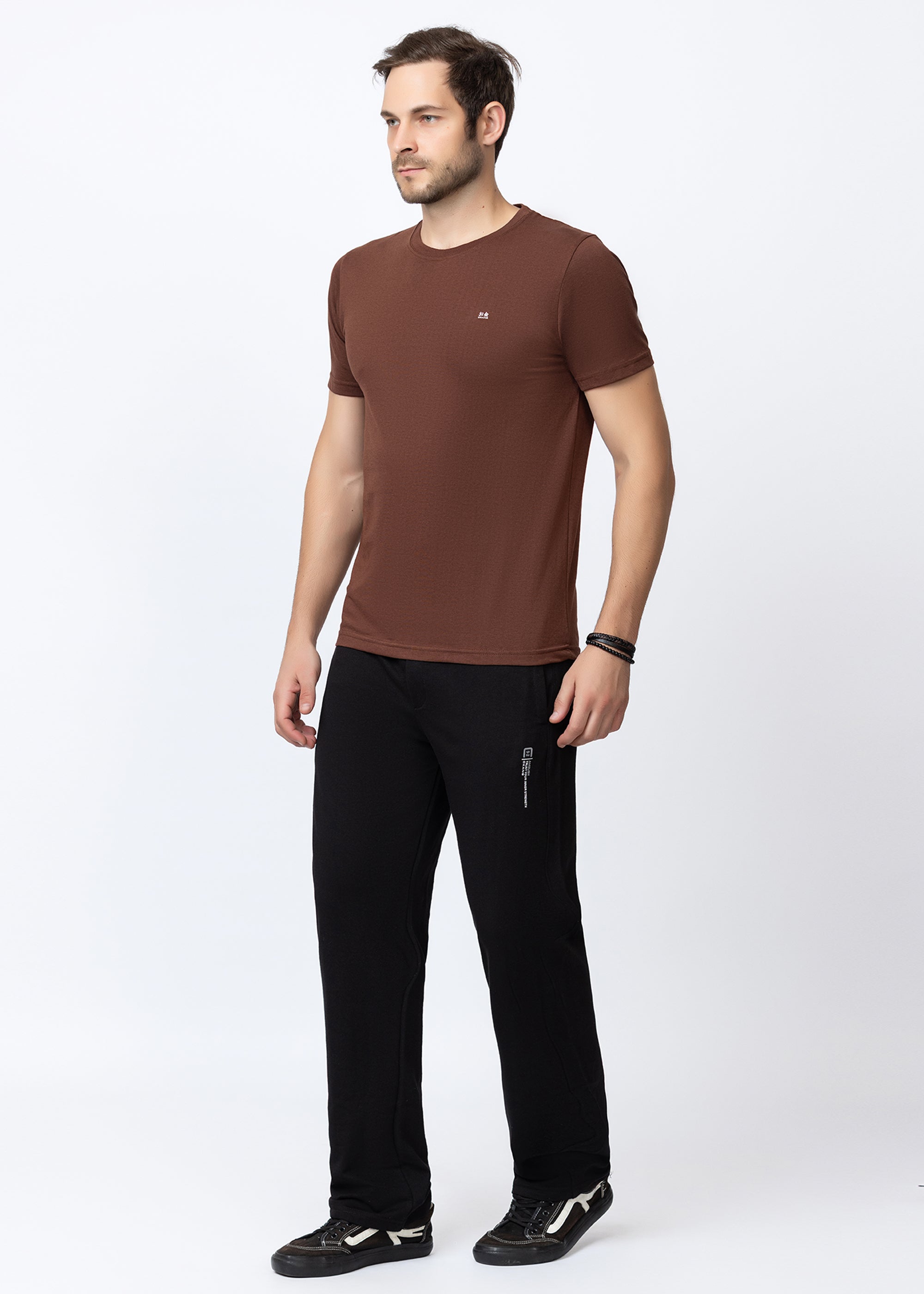 BLACK COTTON BLENDED LOUNGE PANT