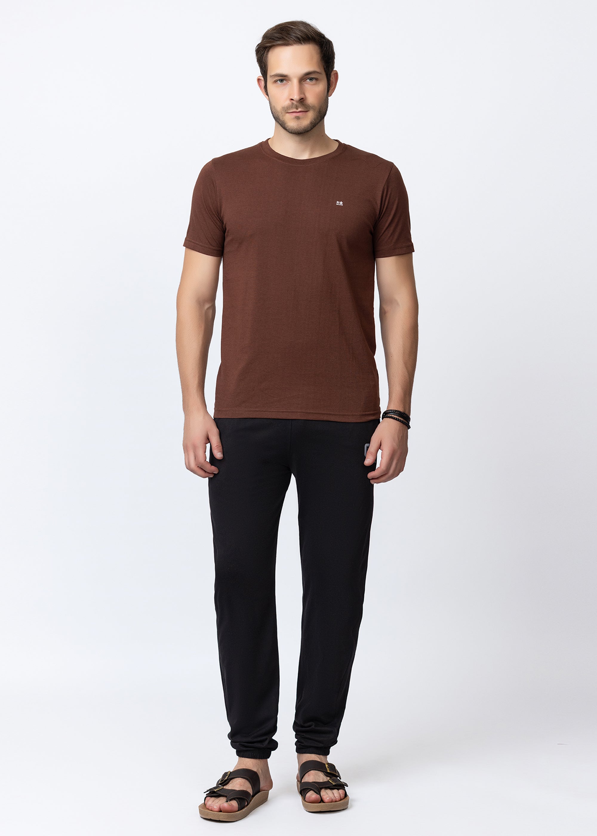BLACK COTTON BLENDED LOUNGE PANT