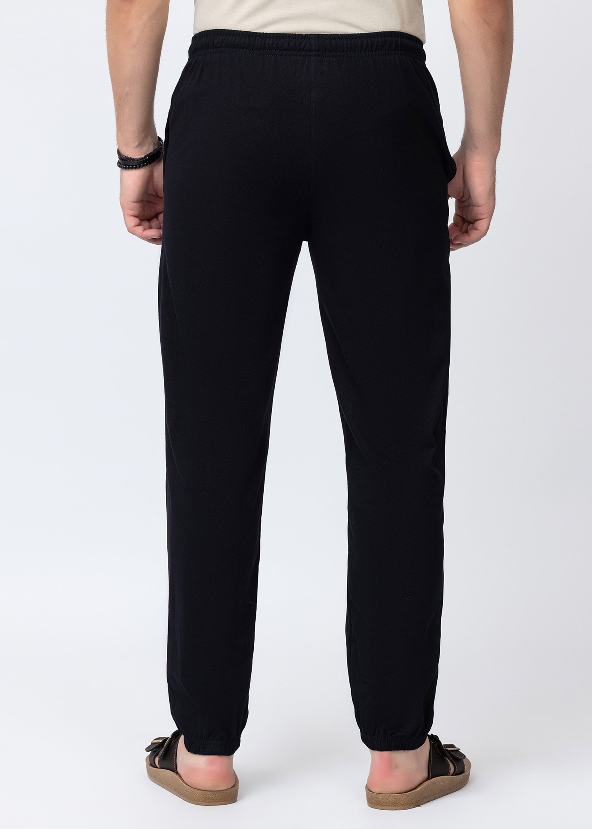 NAVY COTTON BLENDED LOUNGE PANT