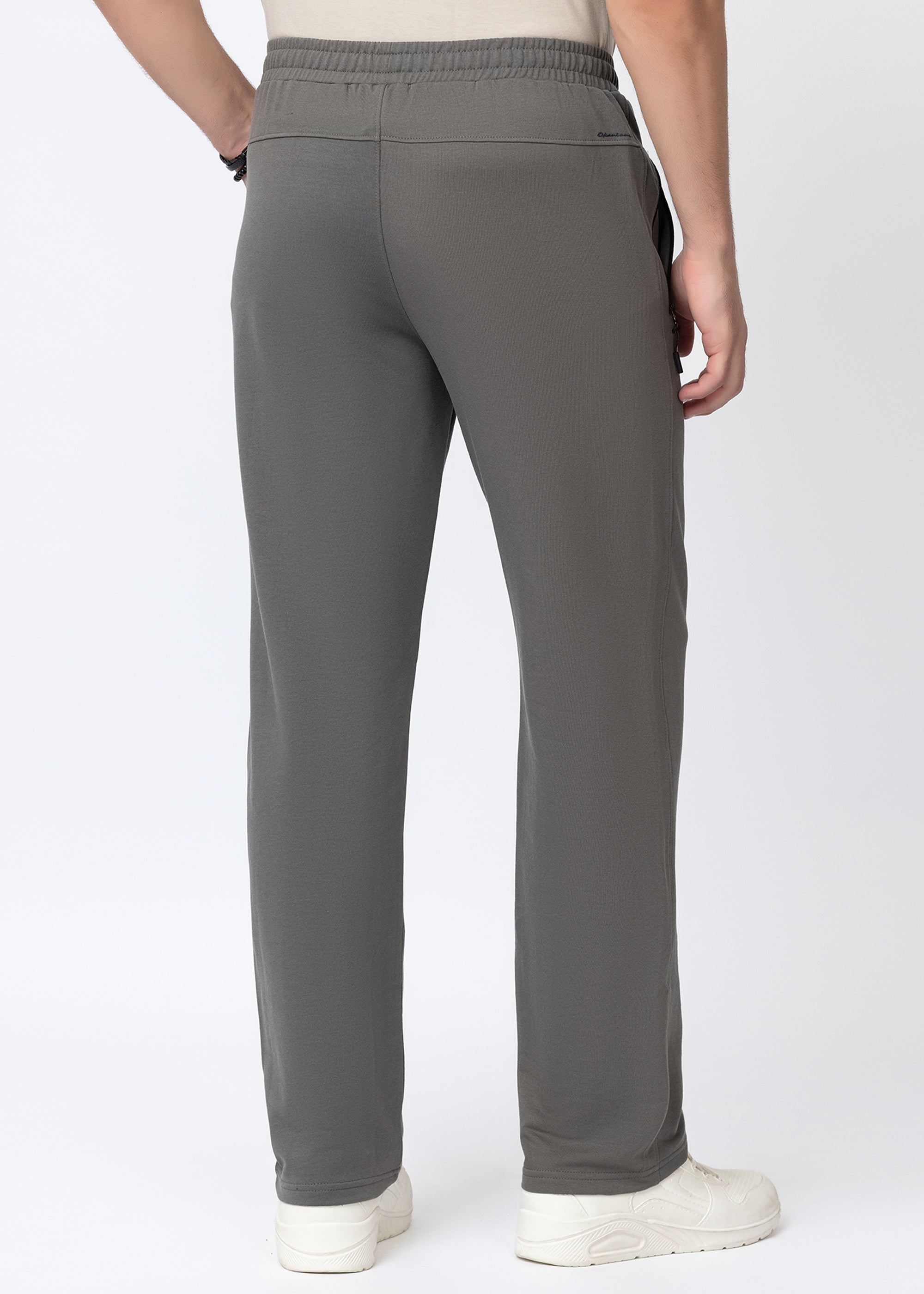 GREY COTTON BLENDED LOUNGE PANT