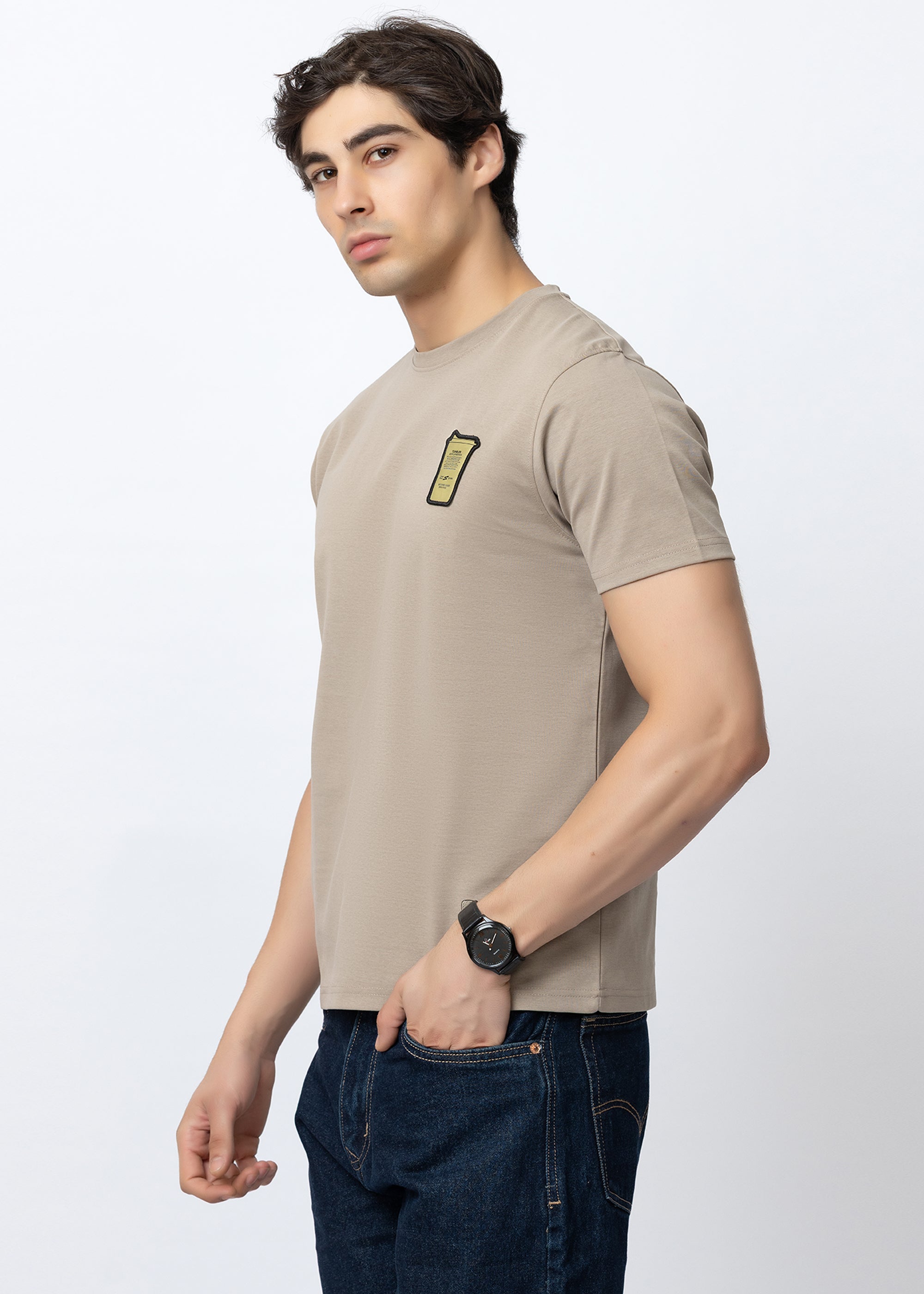 MOUSE COTTON RICH CREW NECK T-SHIRT