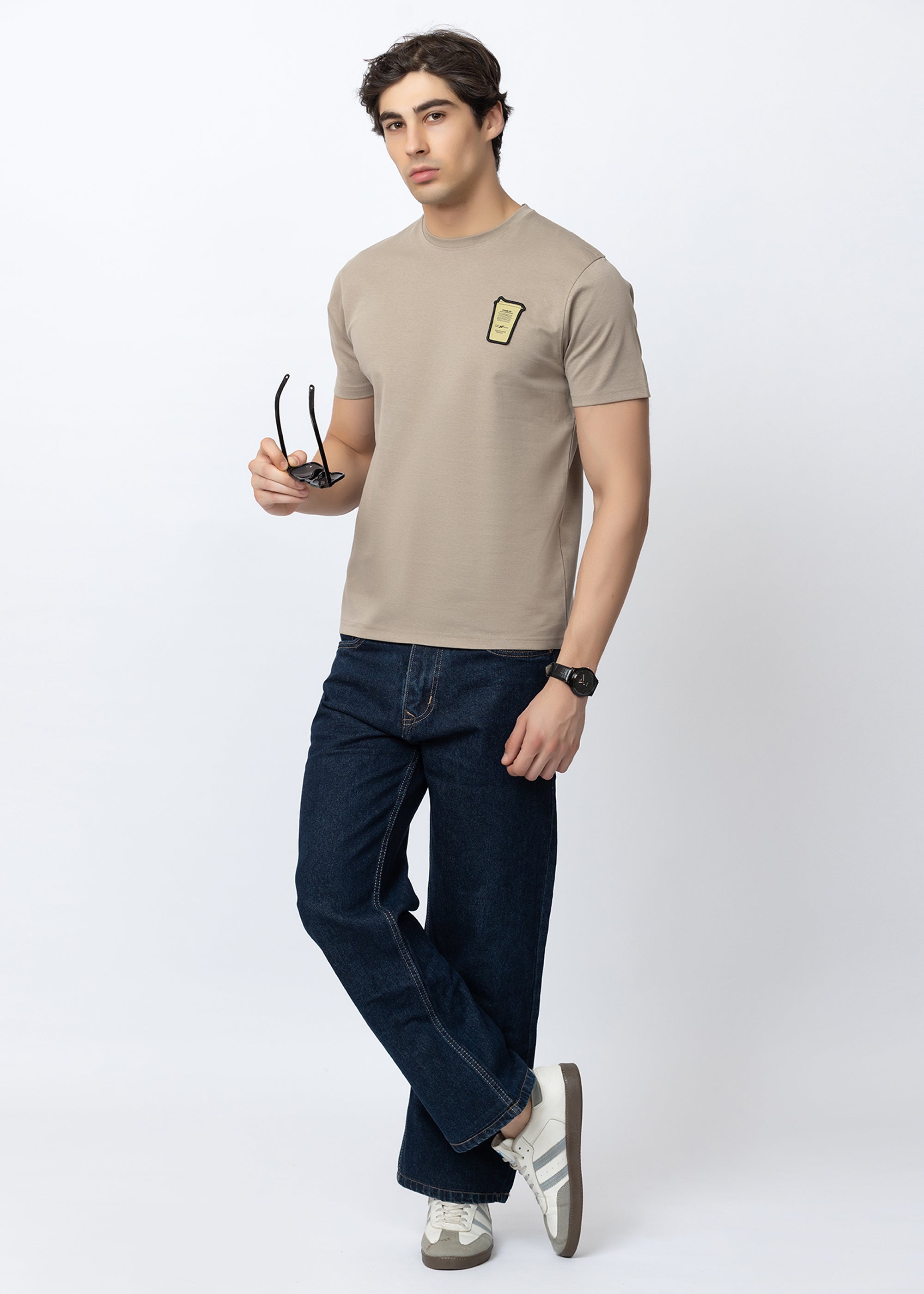 MOUSE COTTON RICH CREW NECK T-SHIRT
