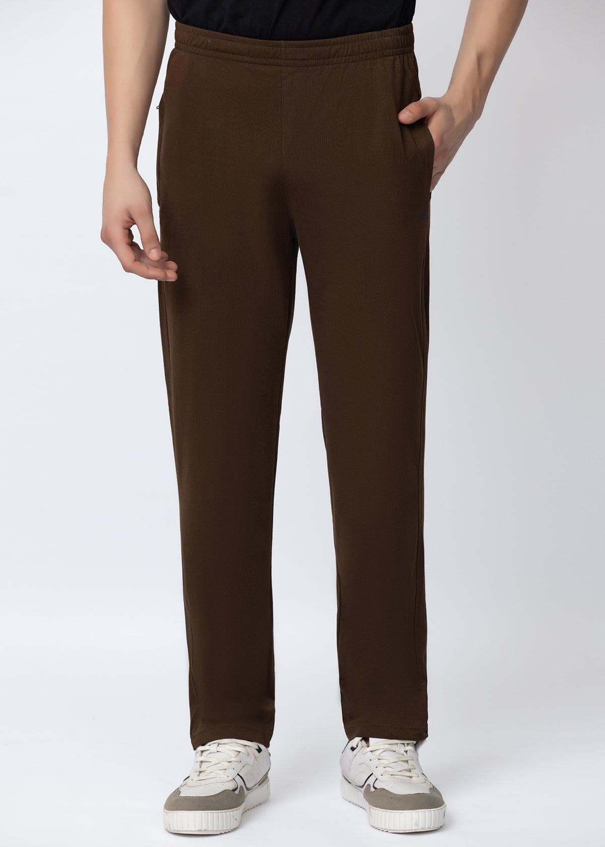 COFFEE COTTON BLENDED LOUNGE PANT