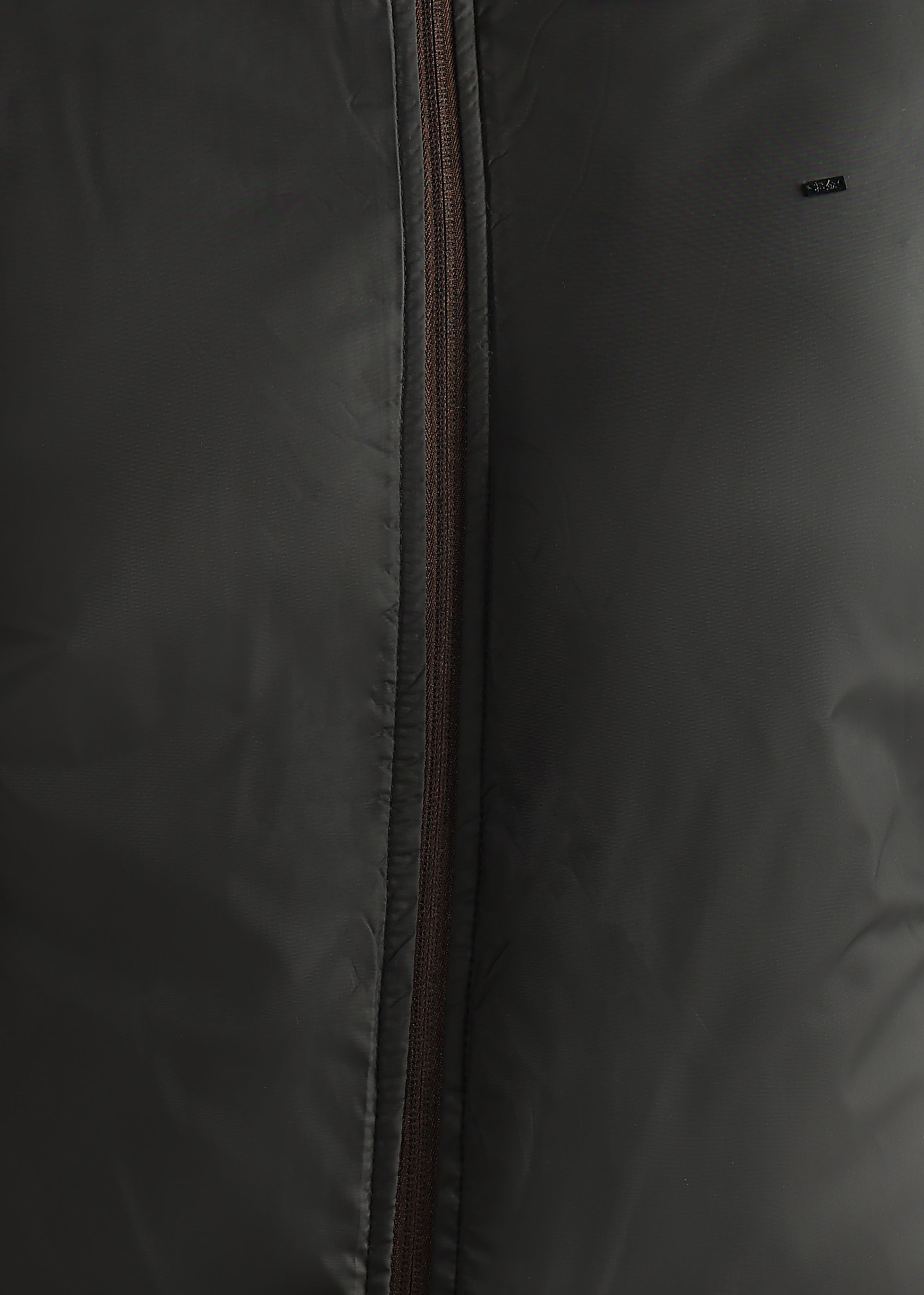 BROWN SOLID REVERSIBLE TEXTURED FULL SLEEVE JACKET