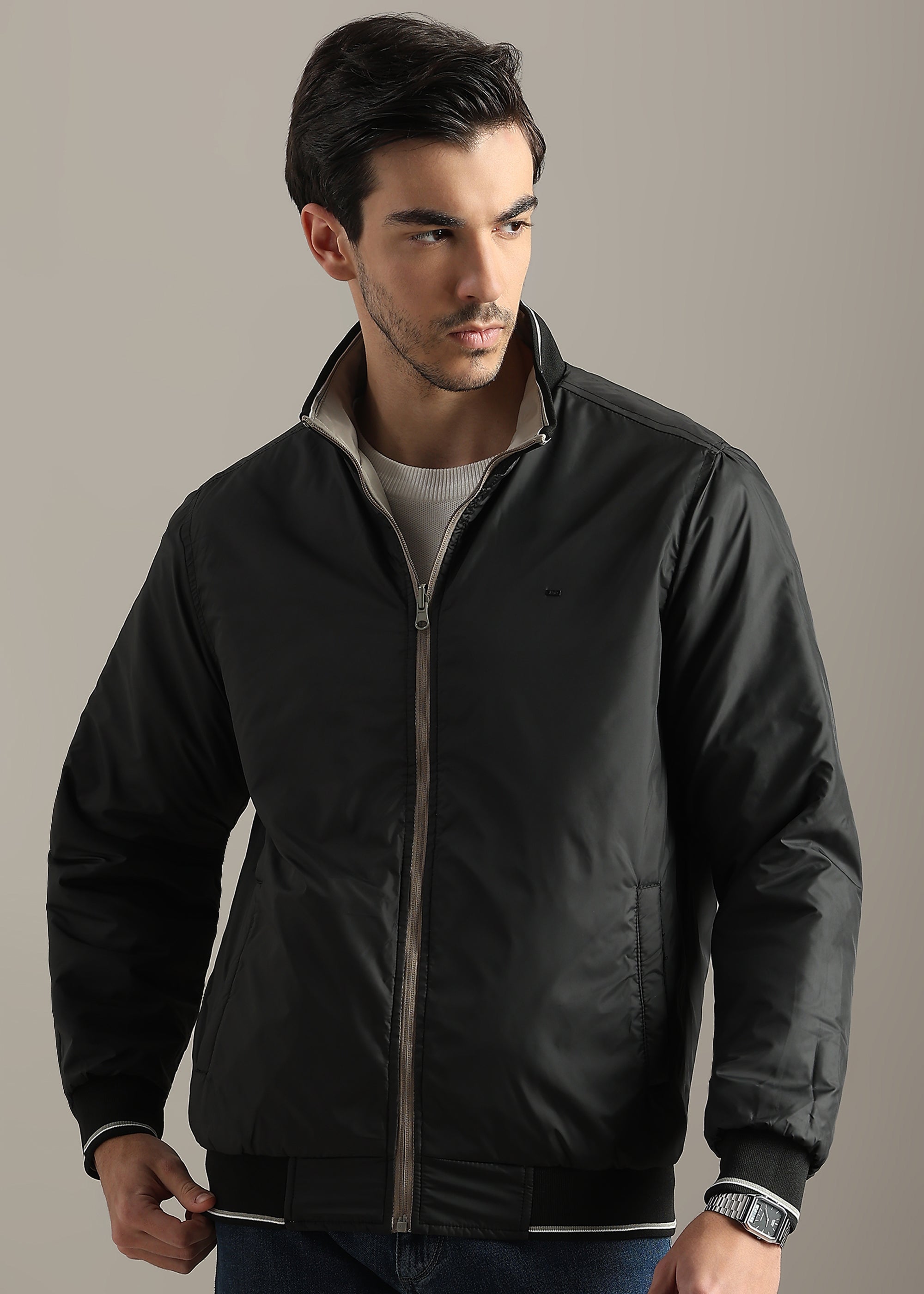STONE SOLID REVERSIBLE MID WEIGHT FULL SLEEVE JACKET