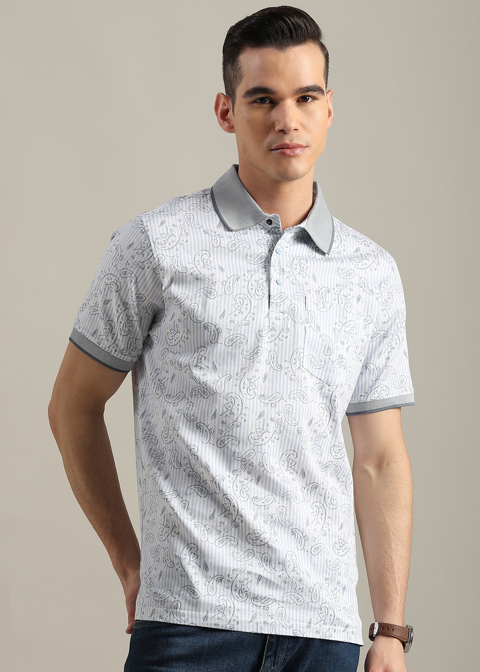 SKY PREMIUM COTTON ELASTANE POLO SHIRT