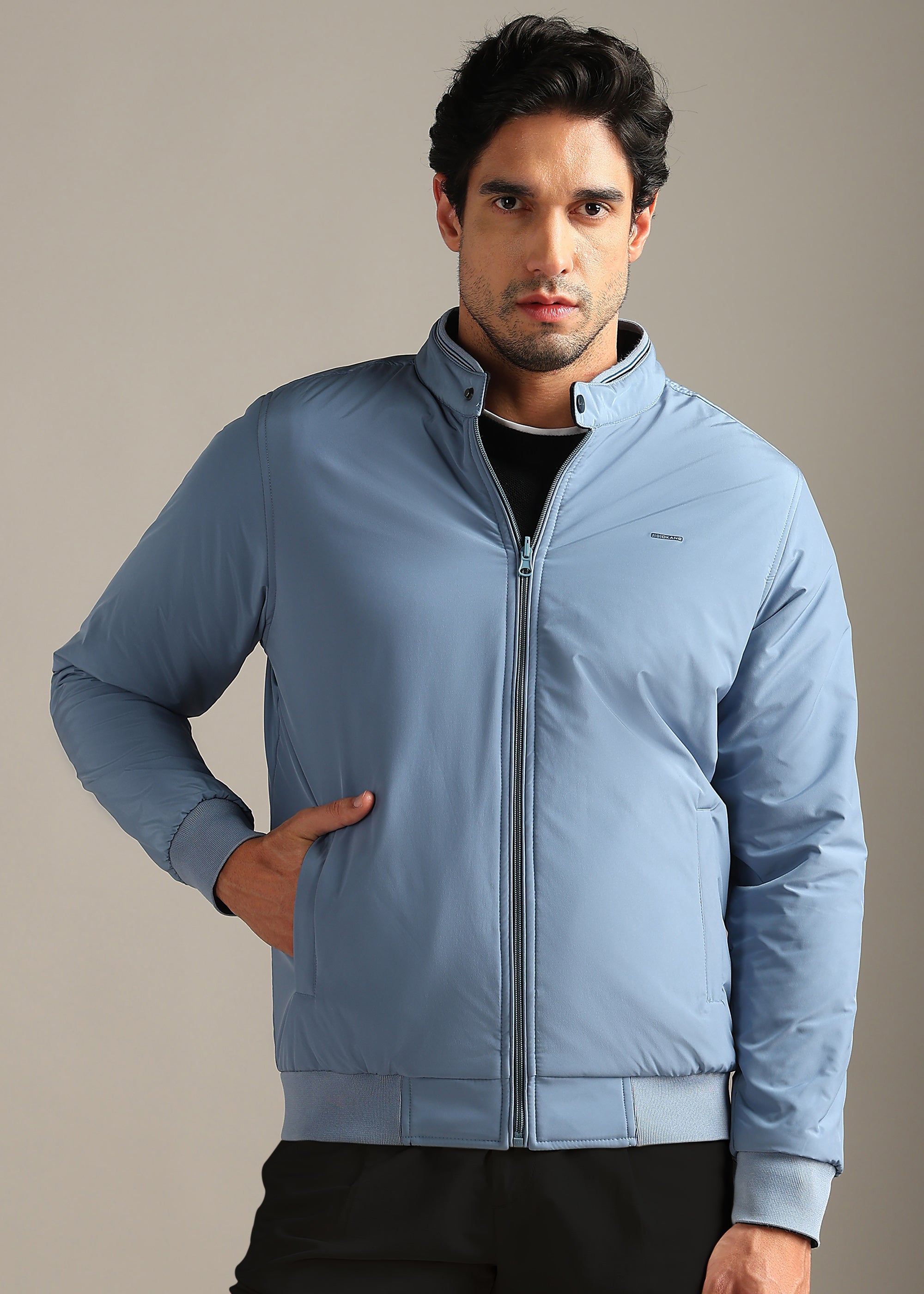SKY SOLID NYLON REVERSIBLE WITH SWEAT SHIRT INSIDE