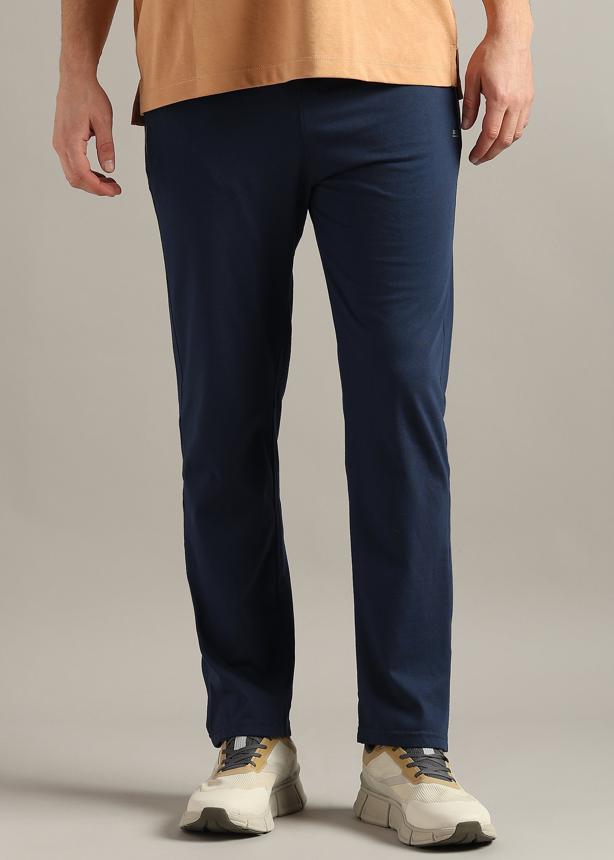 DENIM SOLID COTTON BLENDED LOUNGE PANT