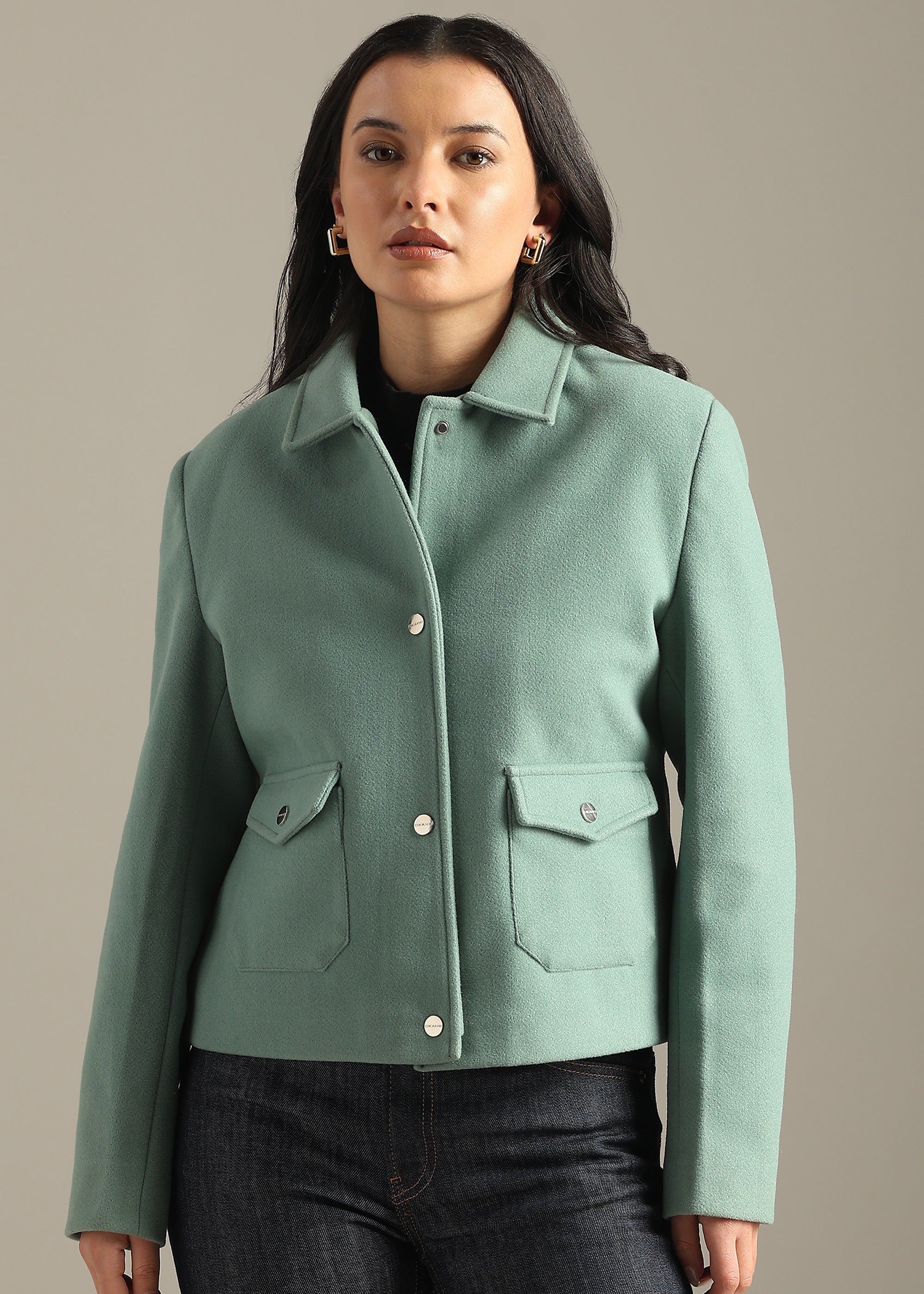 MINT SHORT BLOUSON COAT