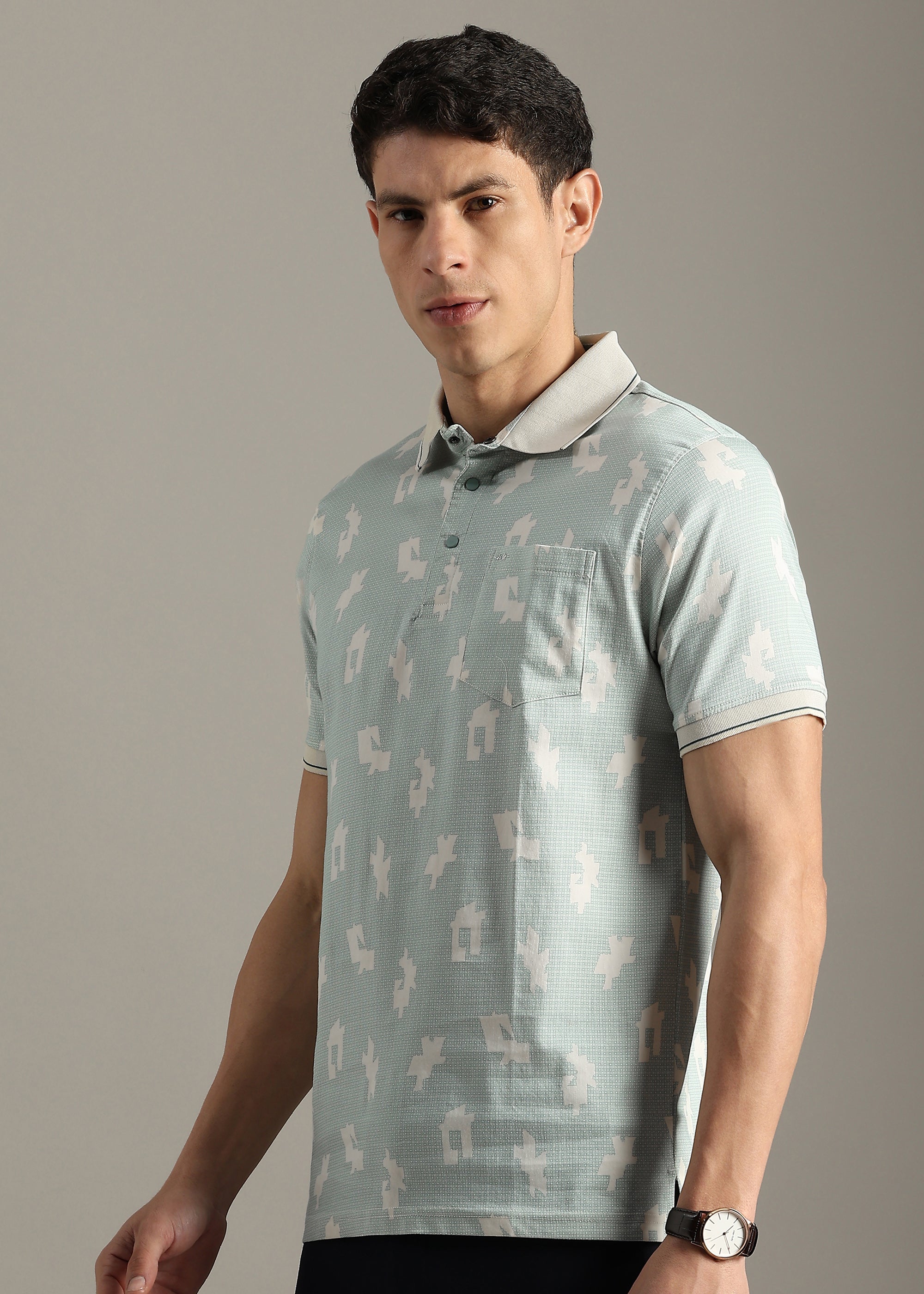 GREEN  PREMIUM COTTON ELASTANE POLO SHIRT