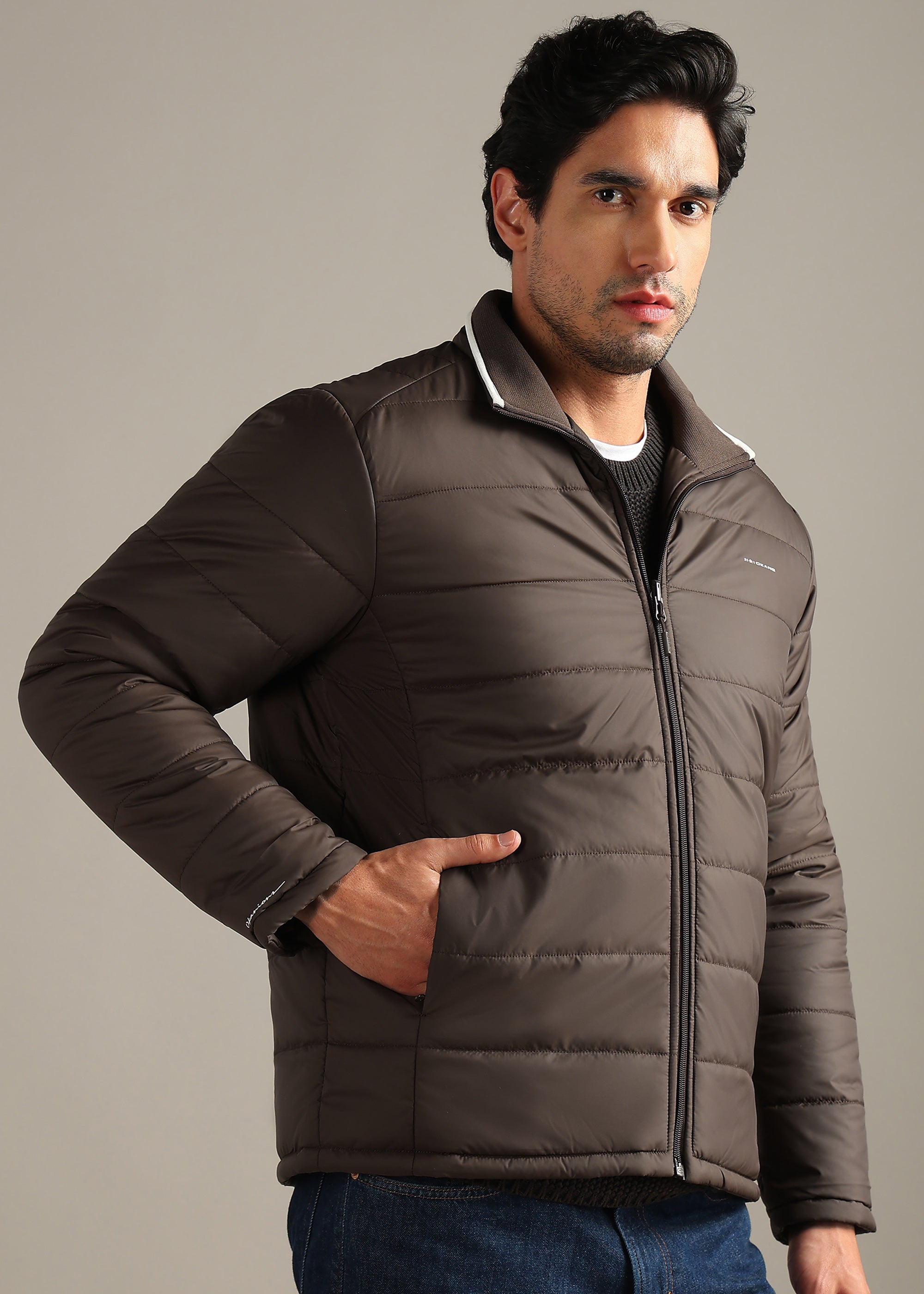 COFFEE SOLID  REVERSIBLE SUPER SOFT POLYFILL