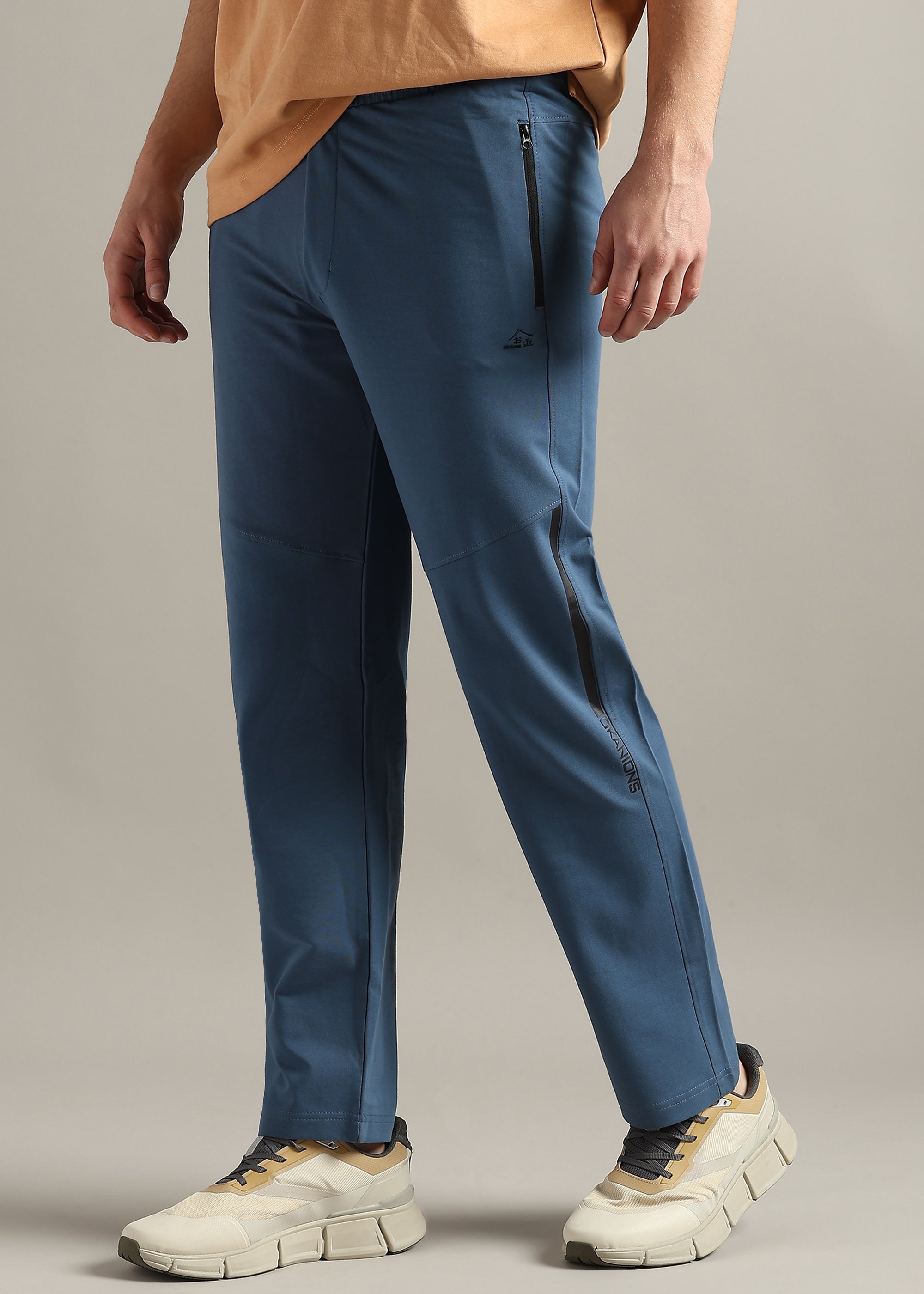 AIRFORCE SOLID COTTON BLENDED ATHLEISURE PANT