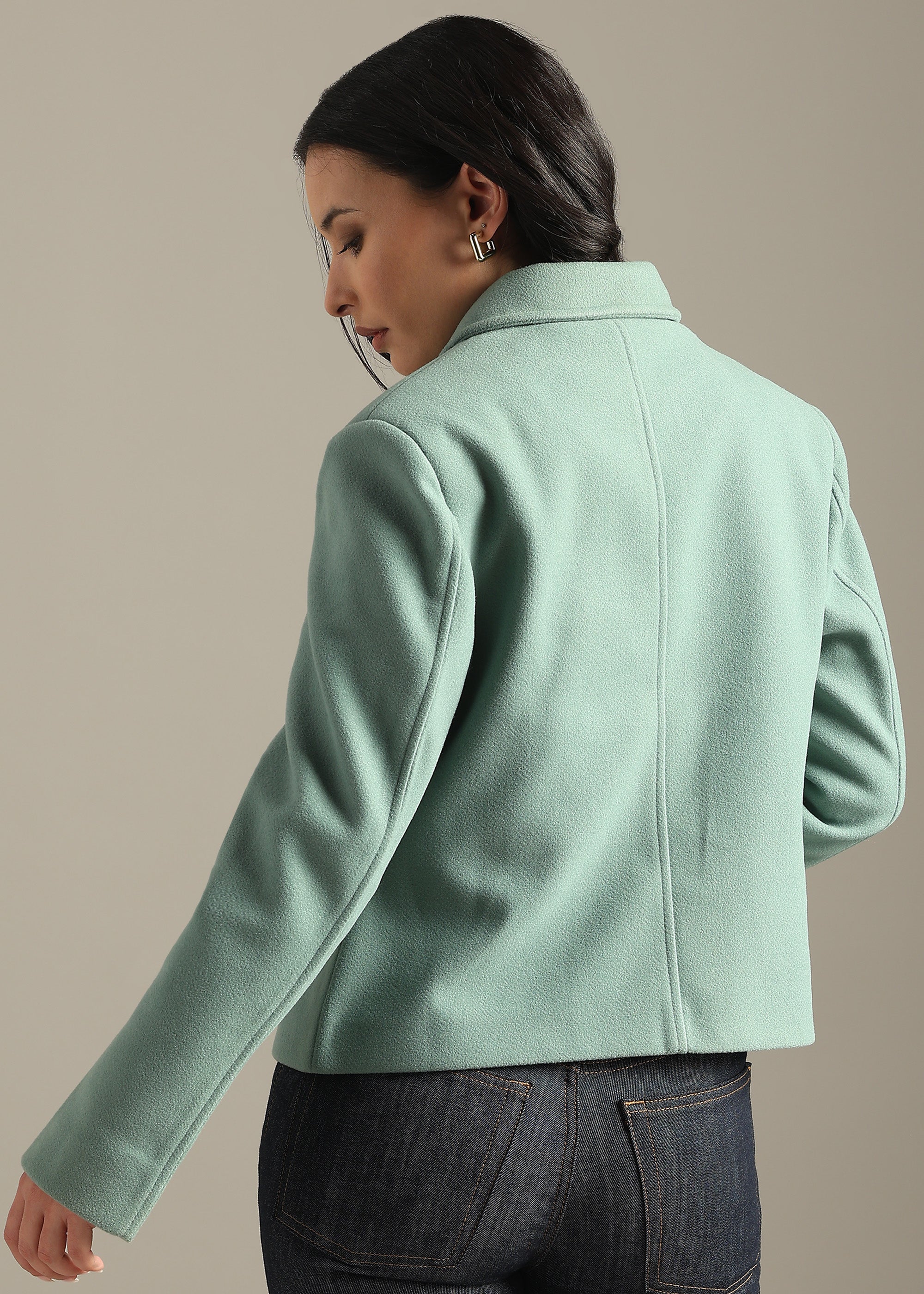 MINT SHORT BLOUSON COAT