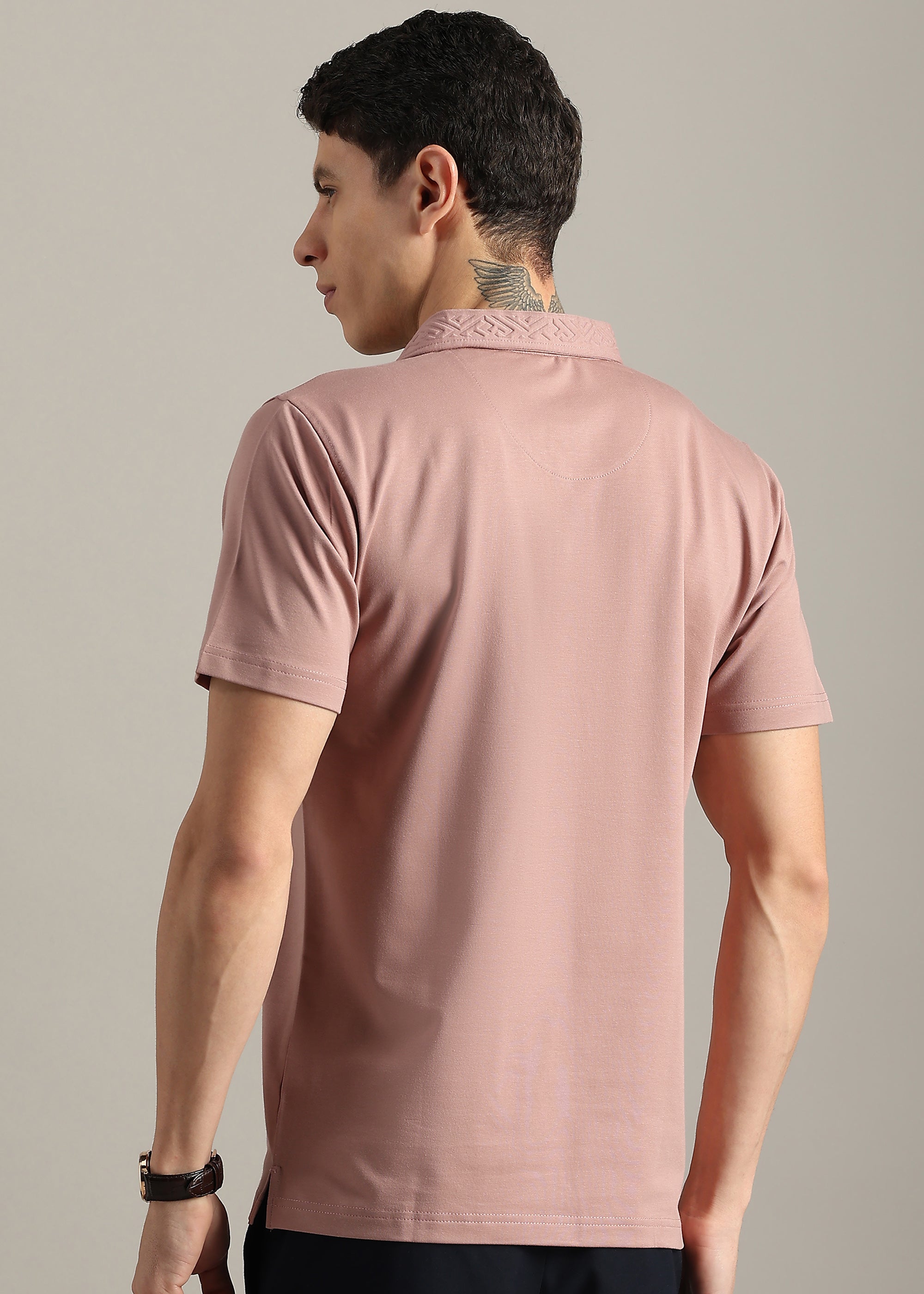 PINK PREMIUM STRUCTURED POLO SHIRT