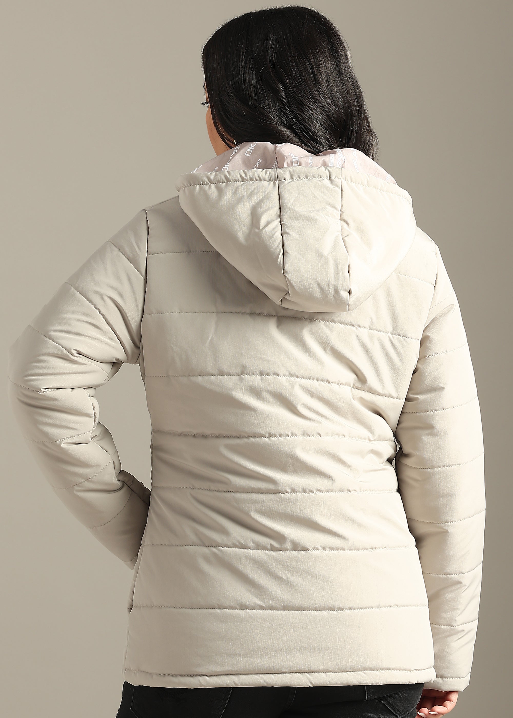 STONE NYLON REVERSIBLE WEIGHTLESS WARMTH + FULL SLEEVE JACKET