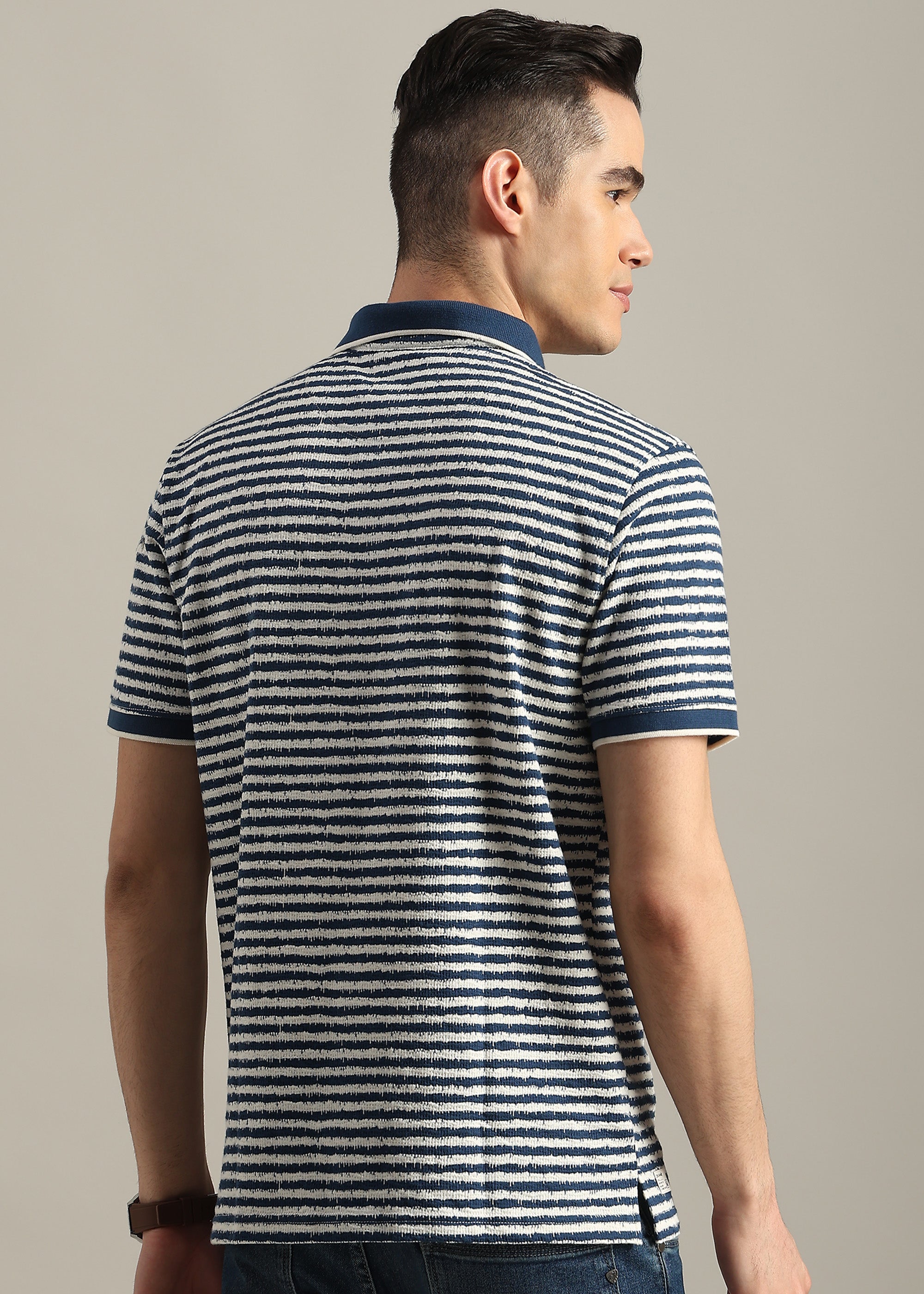 BLUE PREMIUM STRUCTURED POLO SHIRT