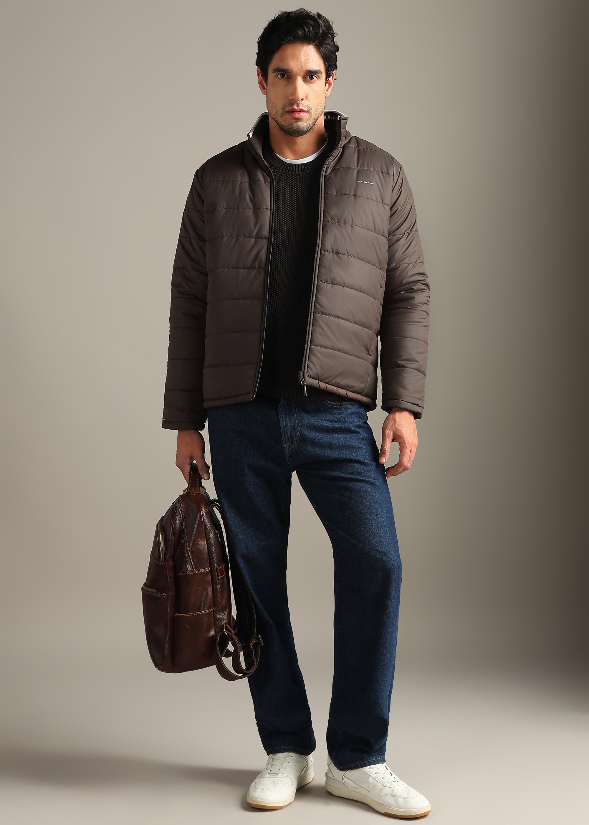 COFFEE SOLID  REVERSIBLE SUPER SOFT POLYFILL