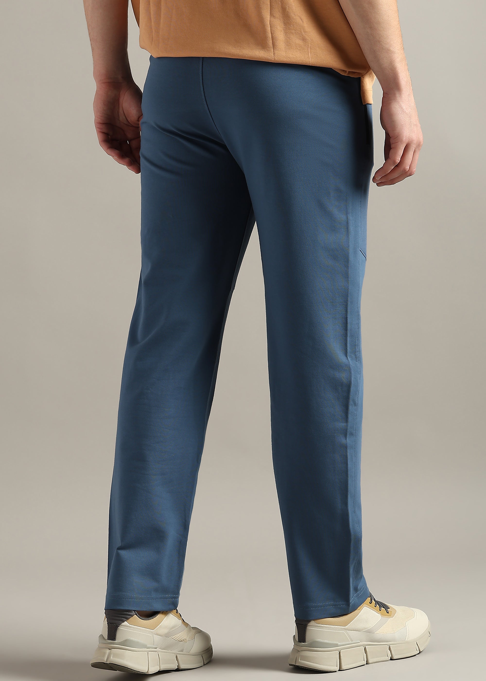 AIRFORCE SOLID COTTON BLENDED ATHLEISURE PANT