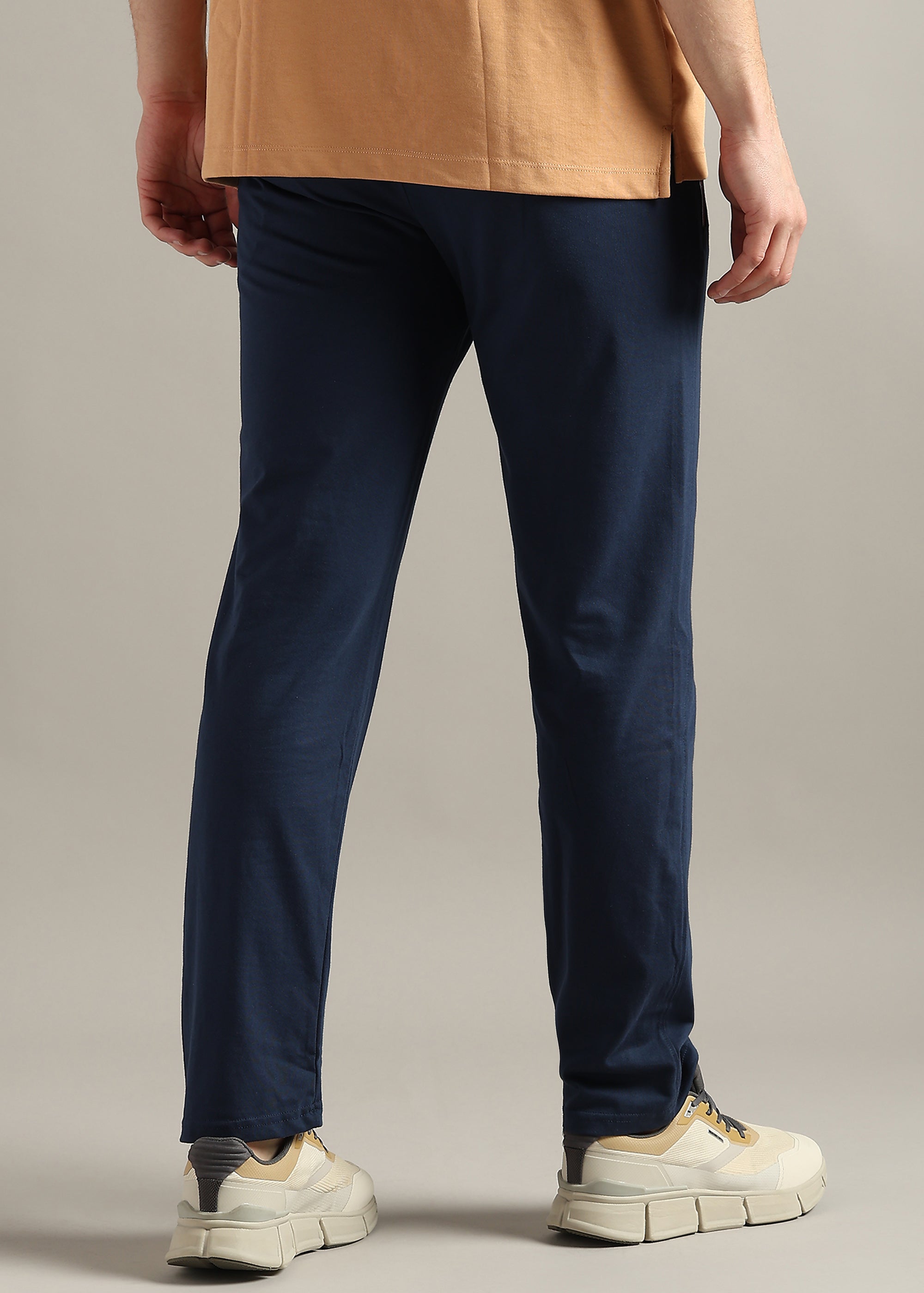 DENIM SOLID COTTON BLENDED LOUNGE PANT