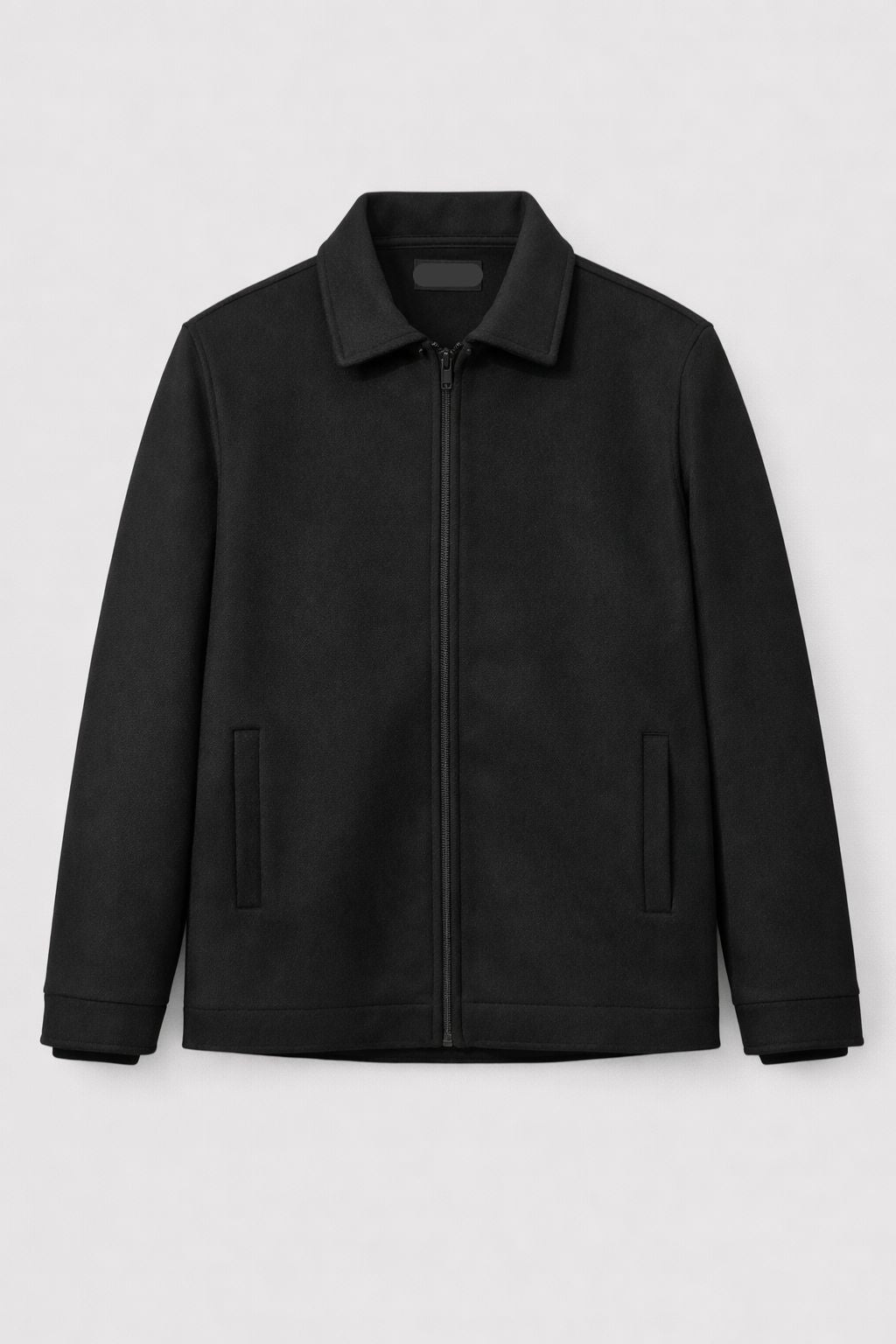 PLUS SIZE BLACK SEMI FORMAL BLOUSON JACKET