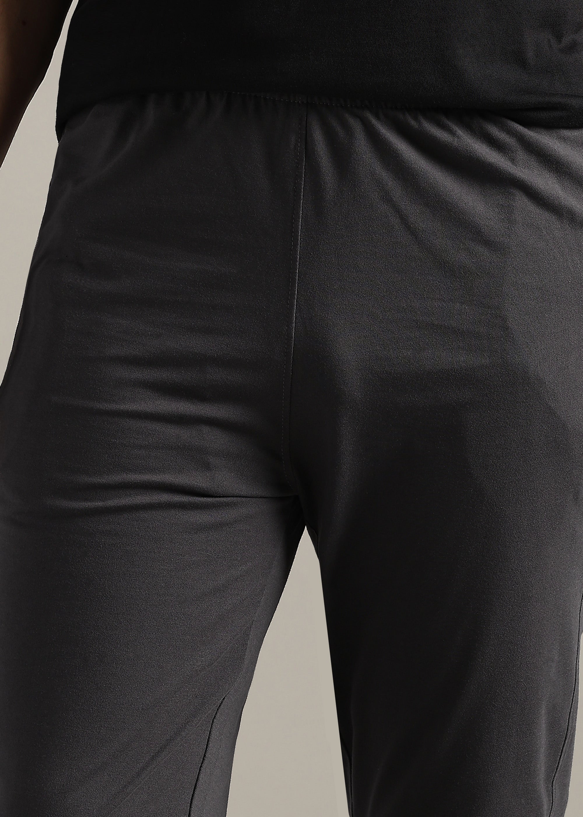 GREY SOLID COTTON BLENDED LOUNGE PANT