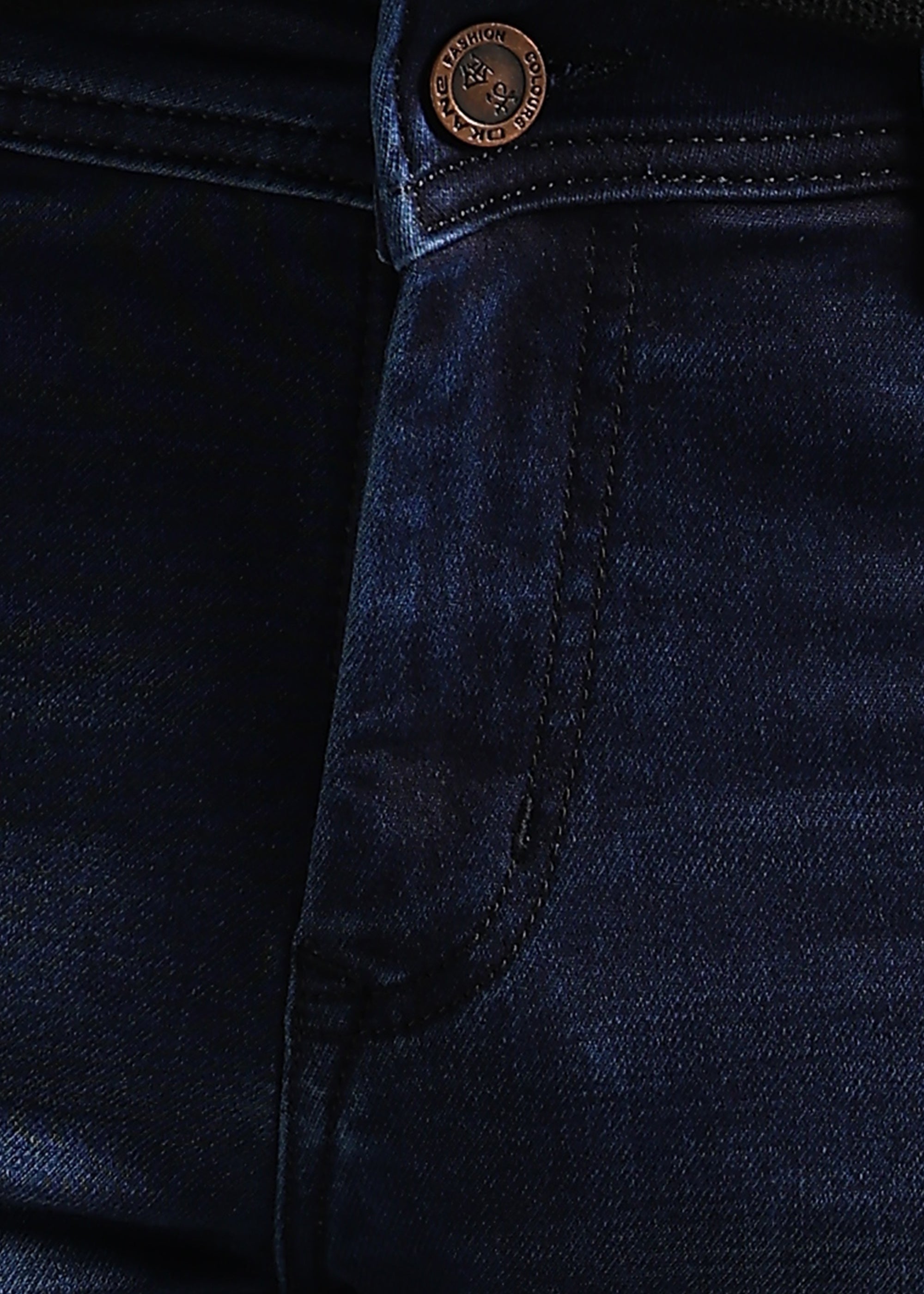 Blue  Straight Fit Mid Rise Light Fade Jeans