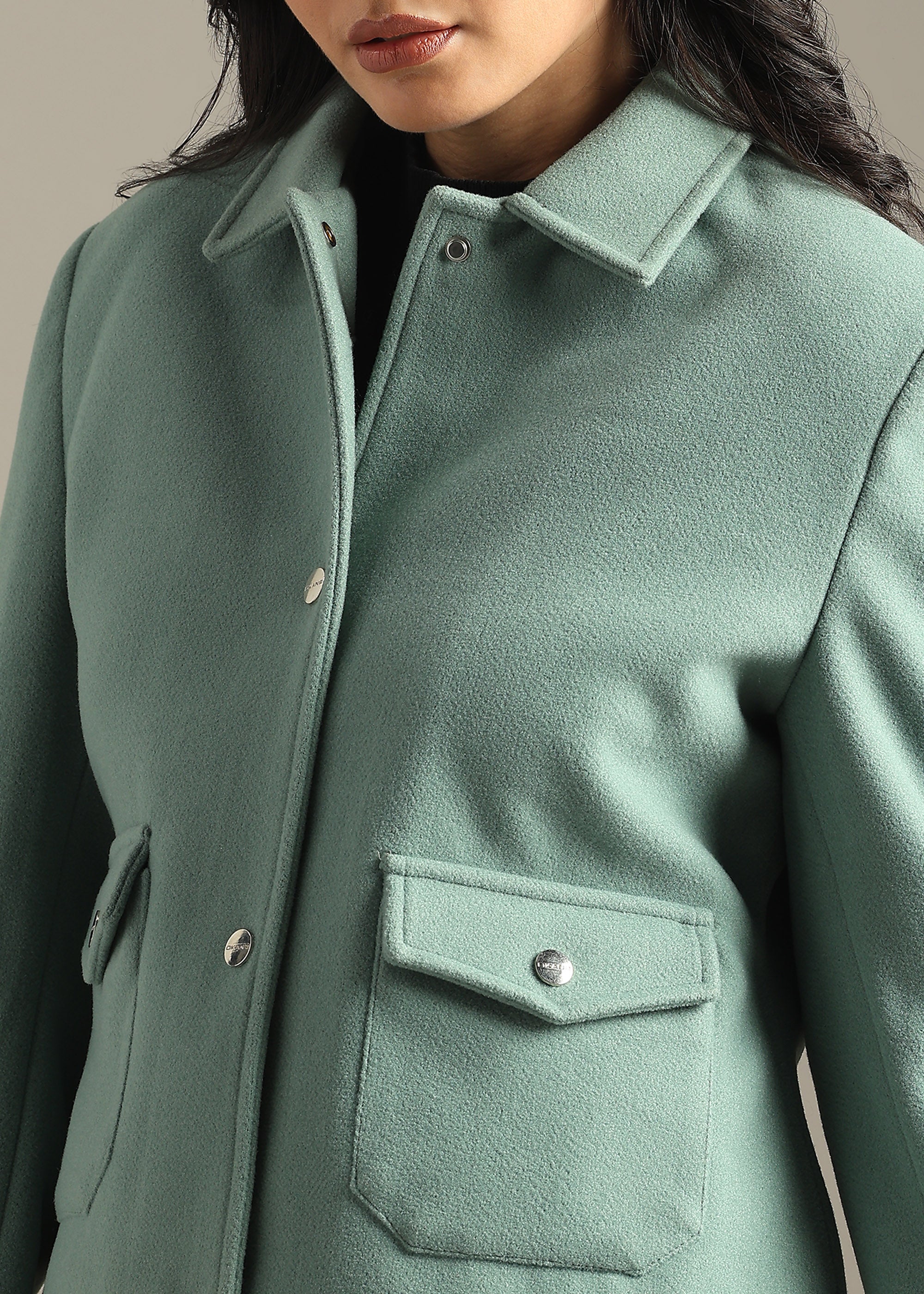 MINT SHORT BLOUSON COAT
