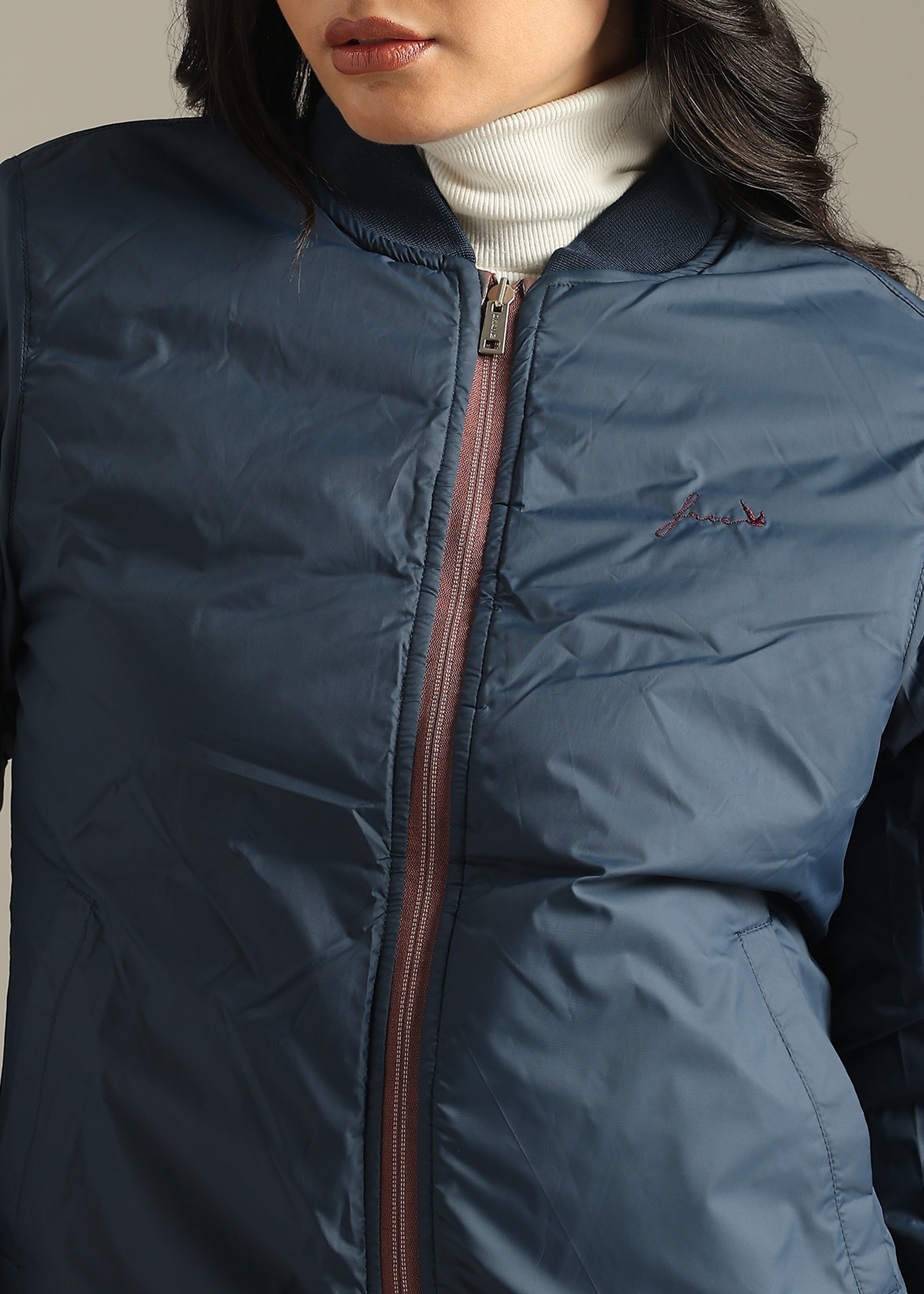 WINE SOLID REVERSIBLE TRENDY FULL SLEEVE JACKET