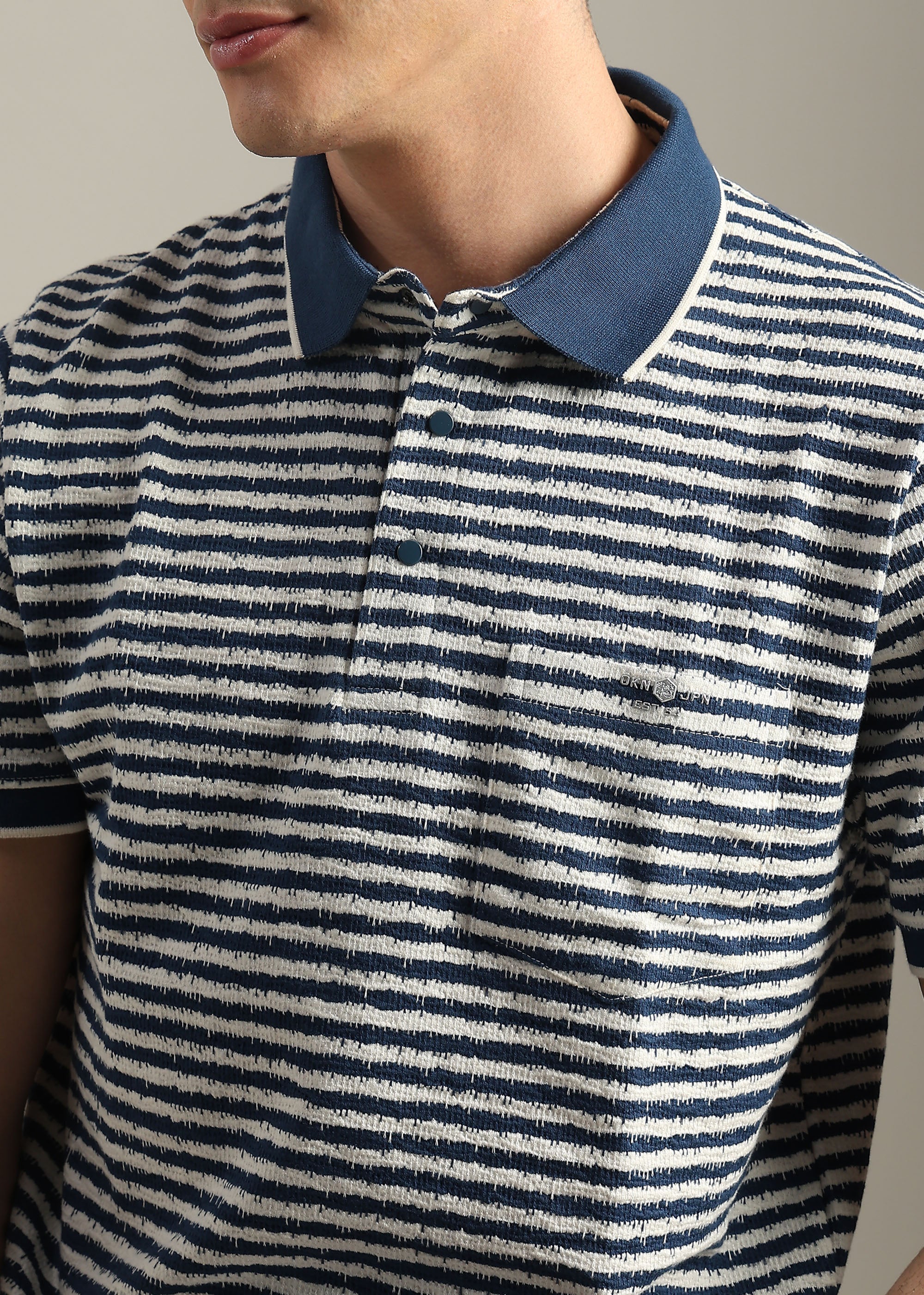 BLUE PREMIUM STRUCTURED POLO SHIRT