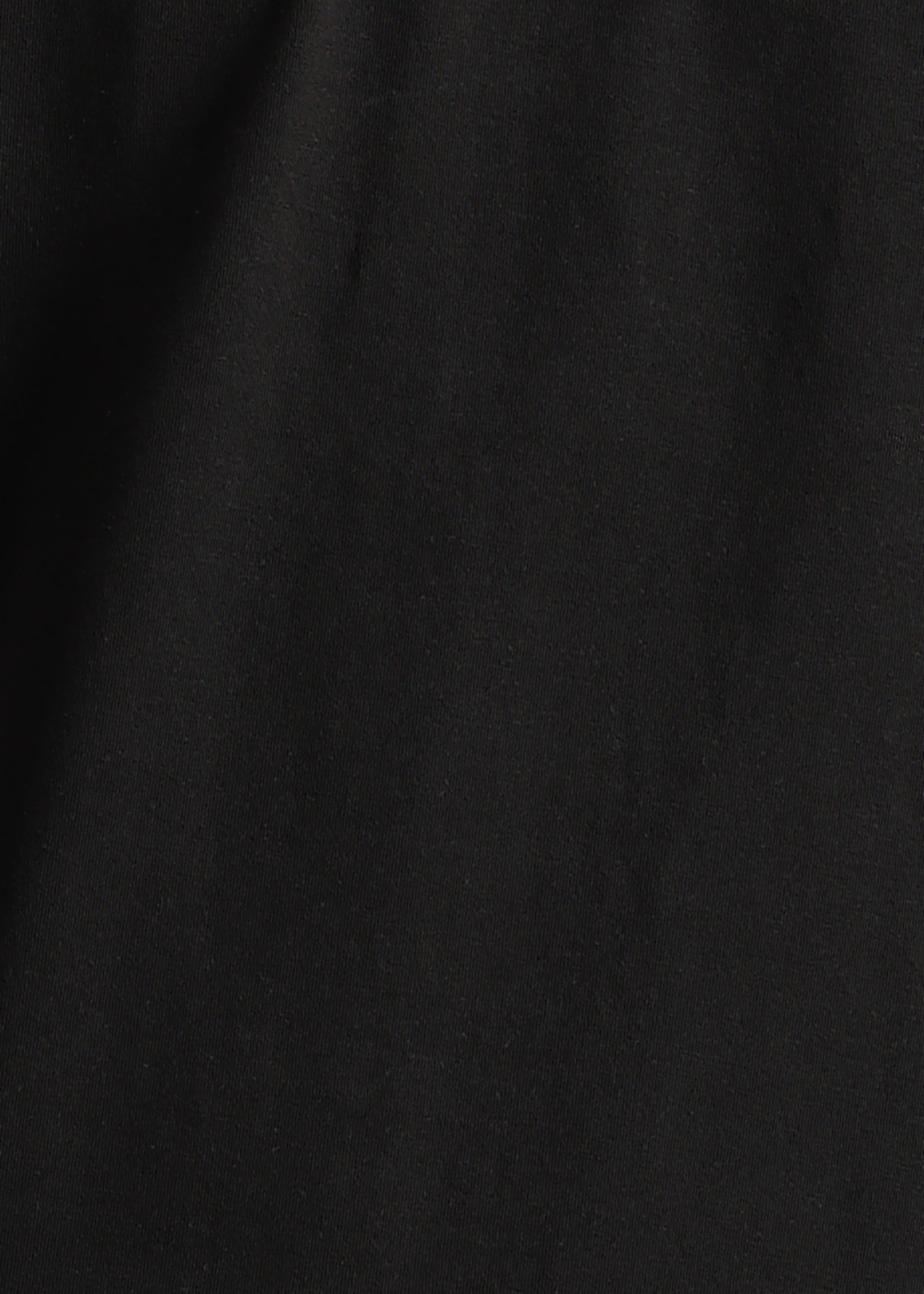 BLACK SOLID COTTON ELASTANE POLO TEE