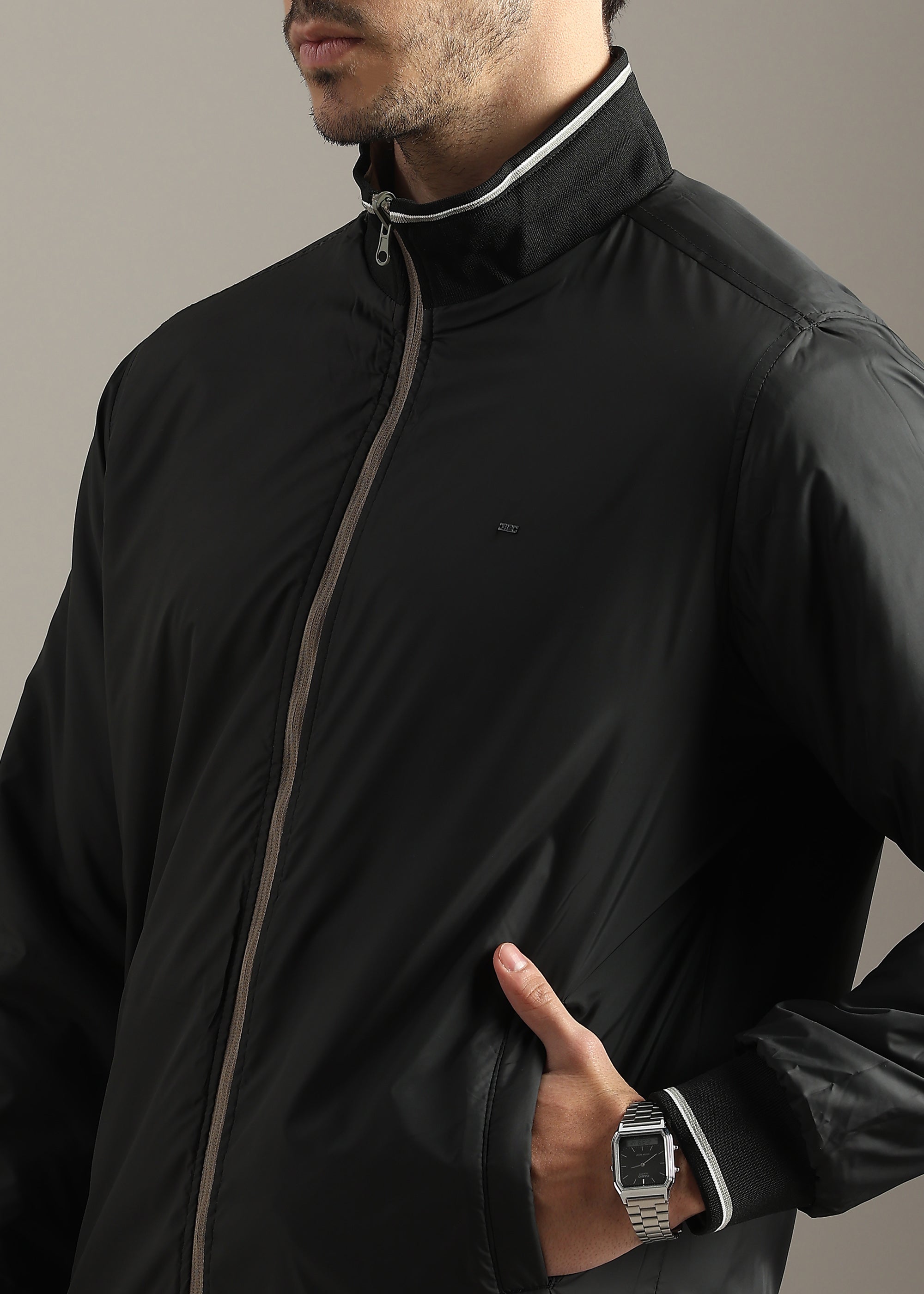 STONE SOLID REVERSIBLE MID WEIGHT FULL SLEEVE JACKET