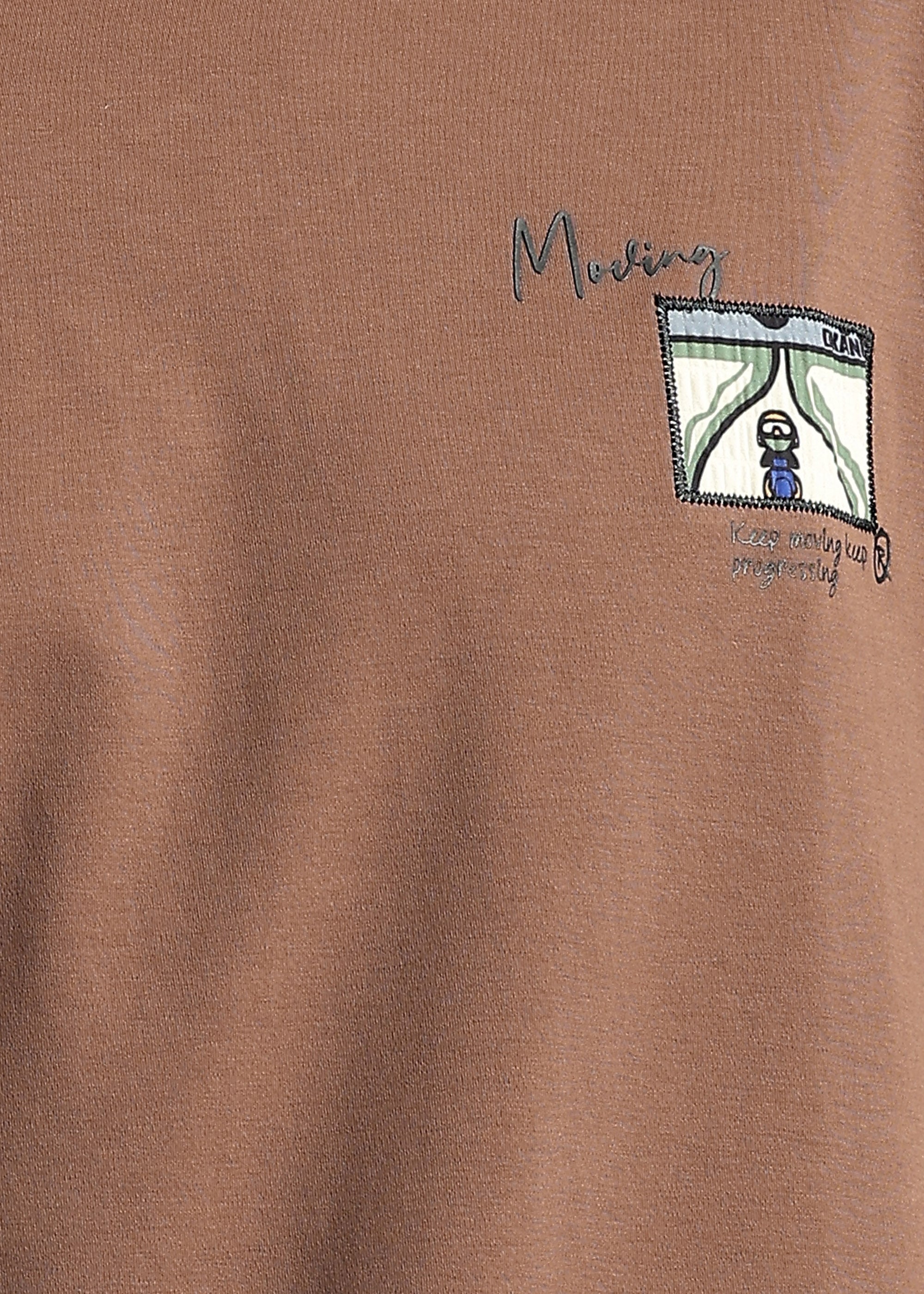 TAN COTTON SPANDEX PREMIUM GRAPHIC SHIRT