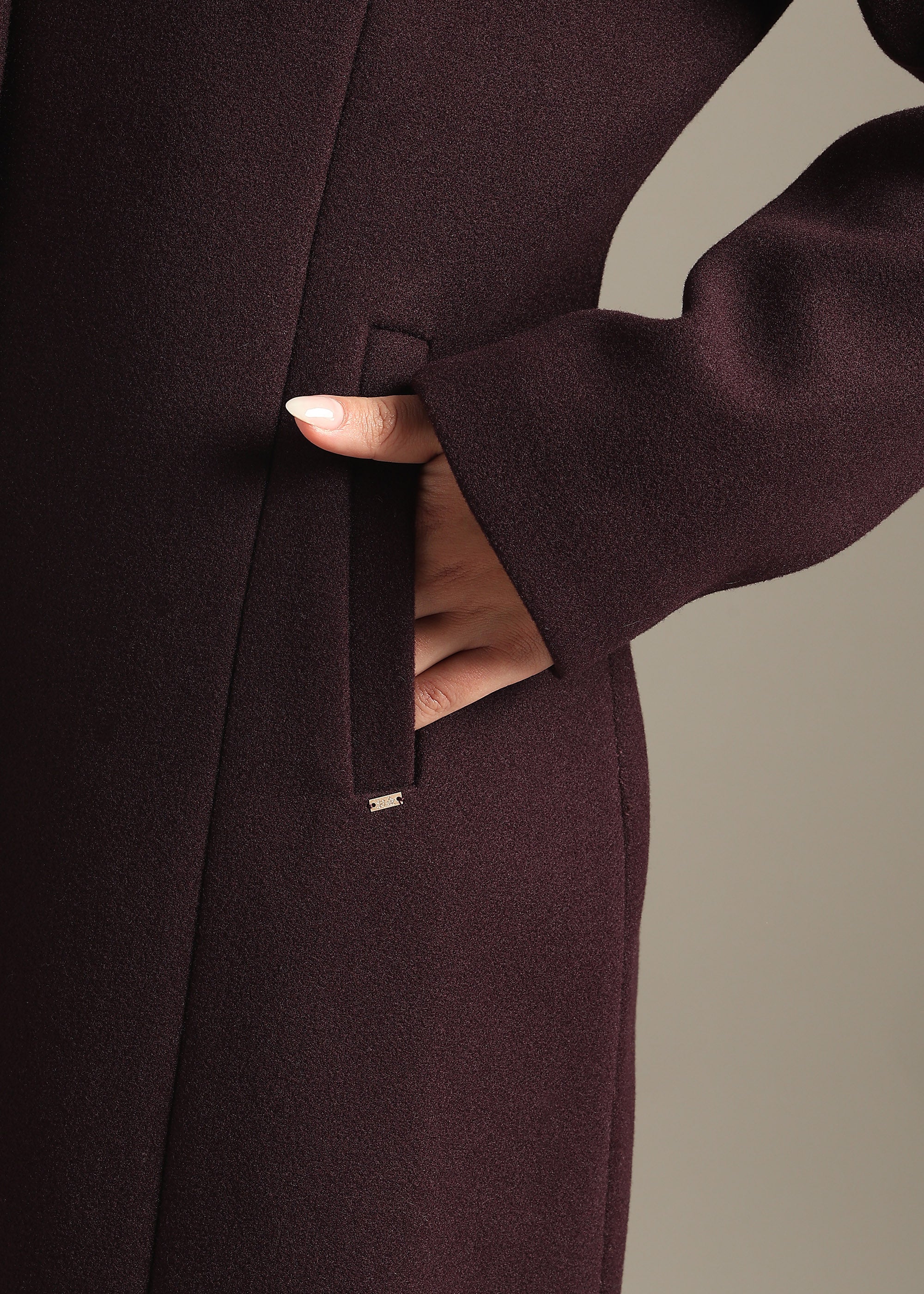 WINE SOLID WINTER ESSENTIAL COAT