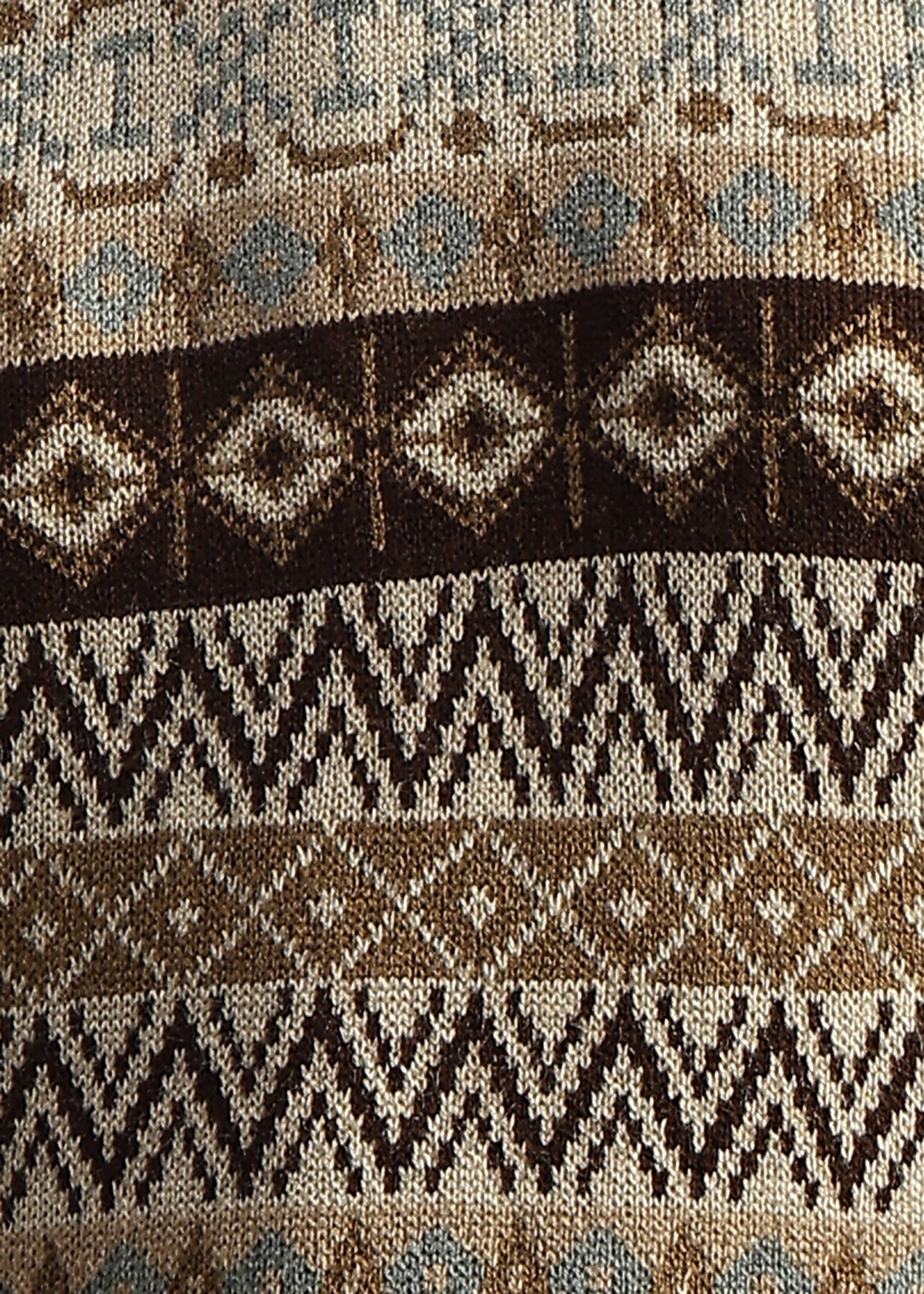 CAMEL STRUCTURED CREW NECK SWEATER