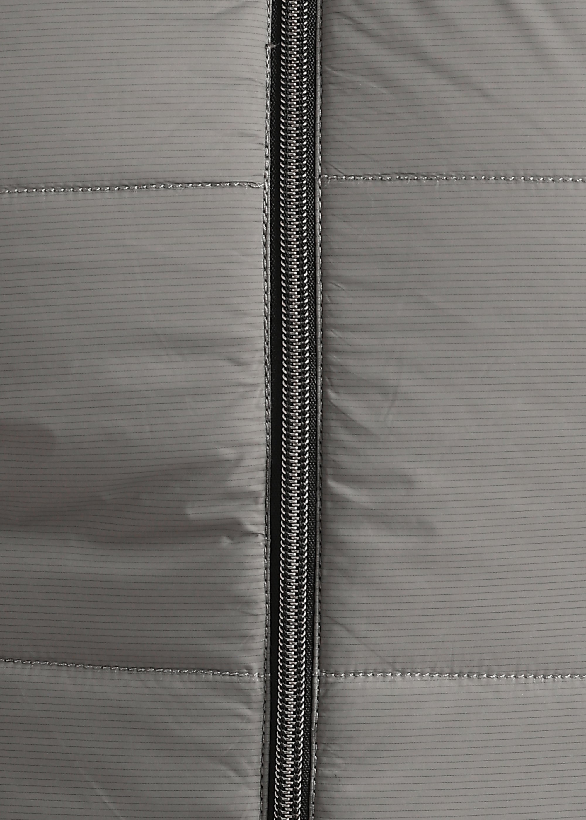 GREY NYLON  REVERSIBLE FULL SLEEVE JACKET