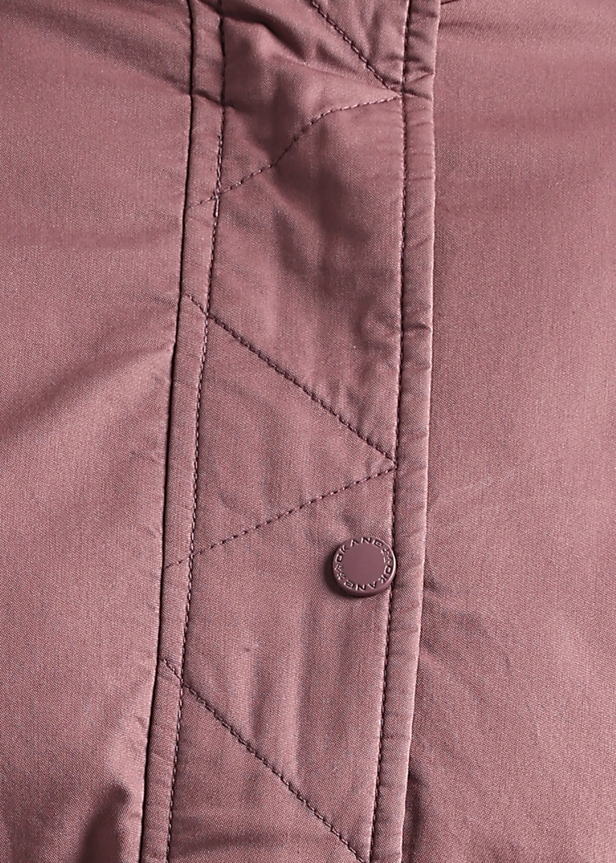 PINK SOLID COTTON UTILITY FUR BACK FULL SLEEVE JACKET
