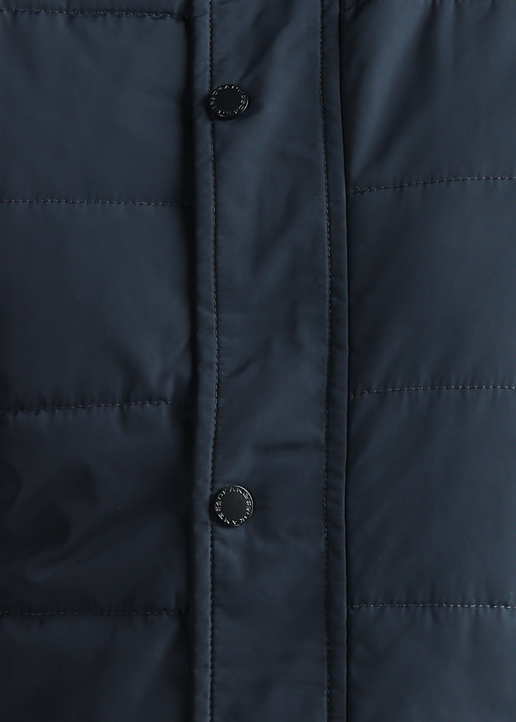 NAVY FUR PADDED HOODIE FULL SLEEVE JACKET