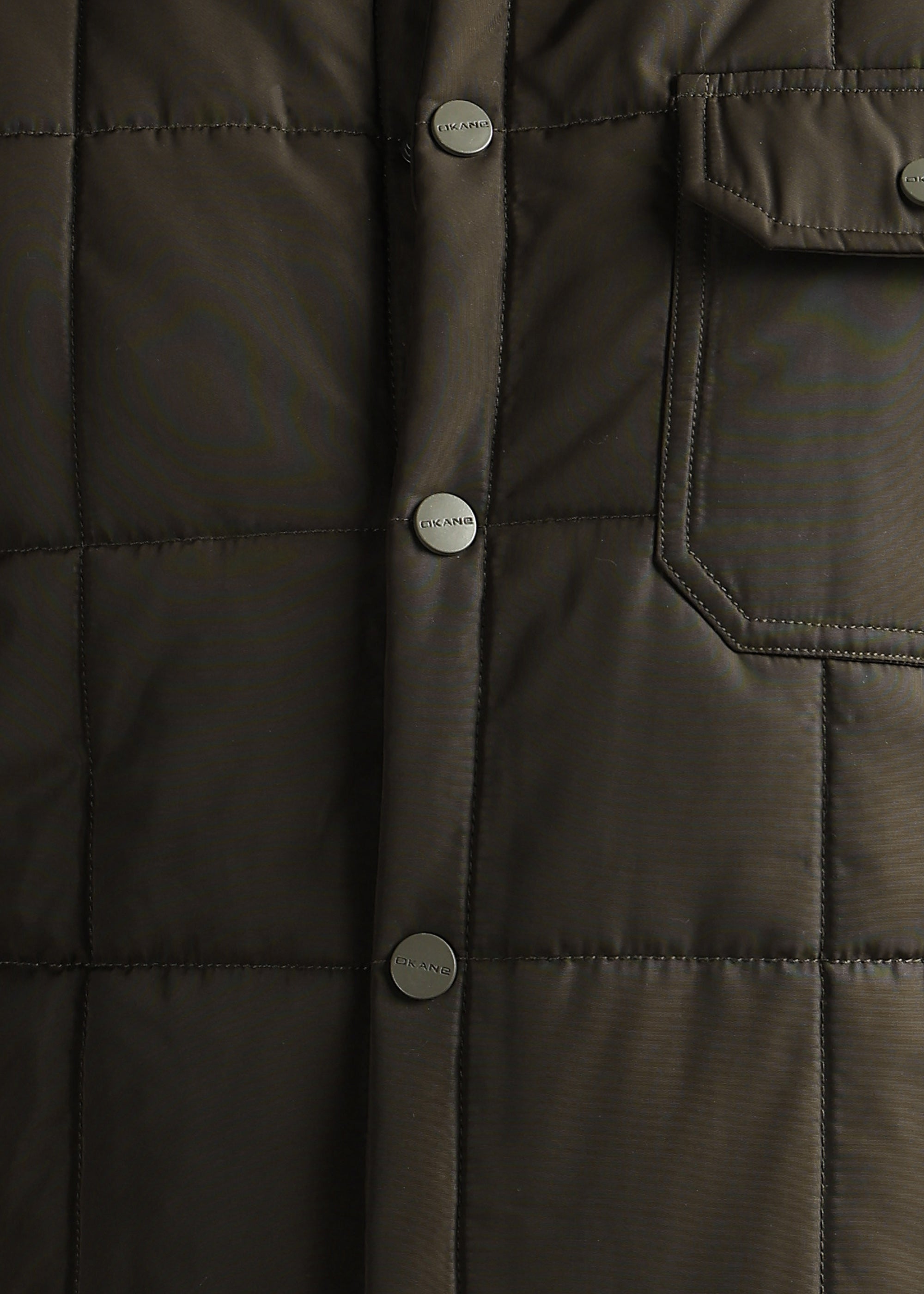 COFFEE BLOUSON QUILTED FULL SLEEVE JACKET