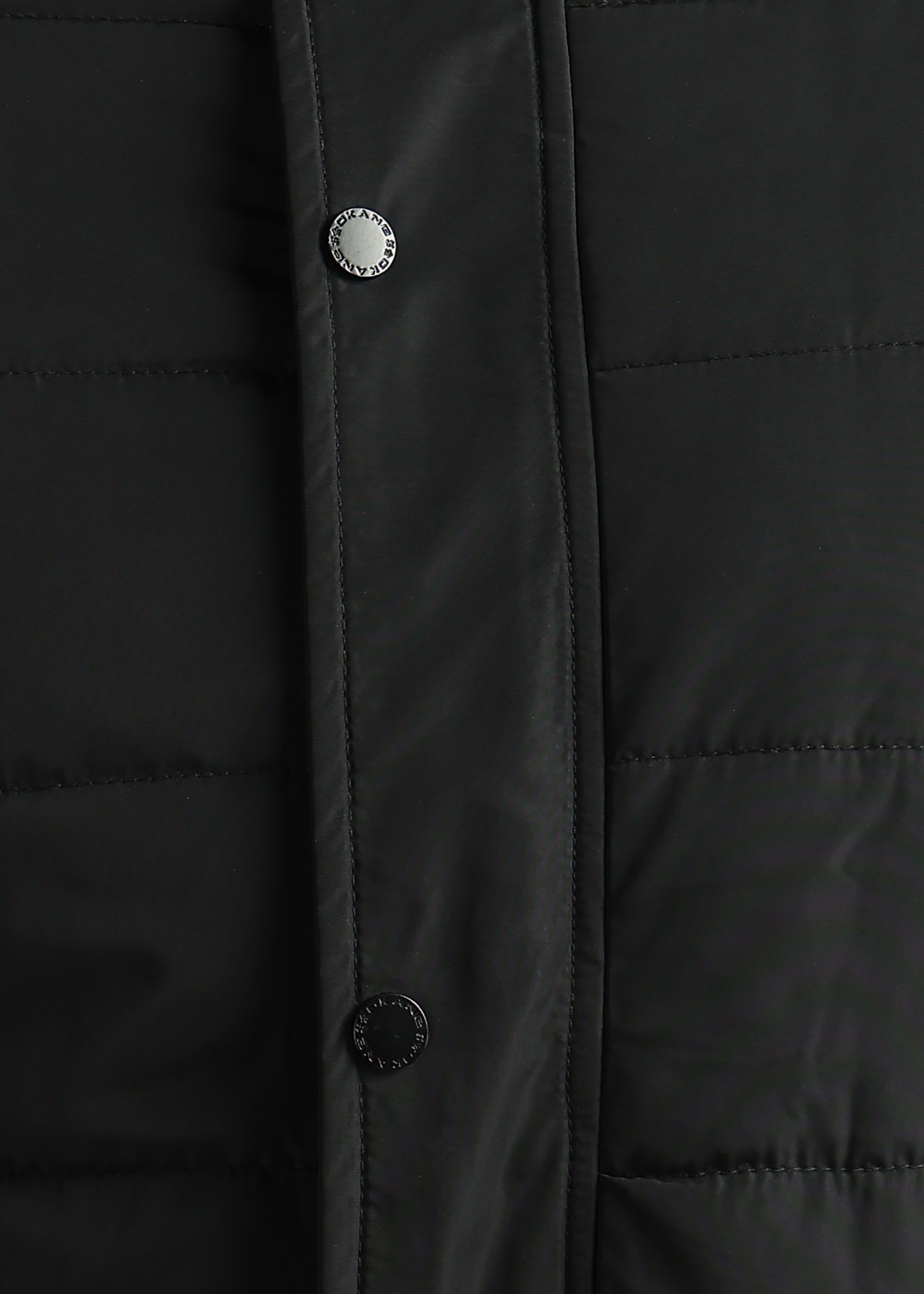 BLACK FUR PADDED HOODIE FULL SLEEVE JACKET